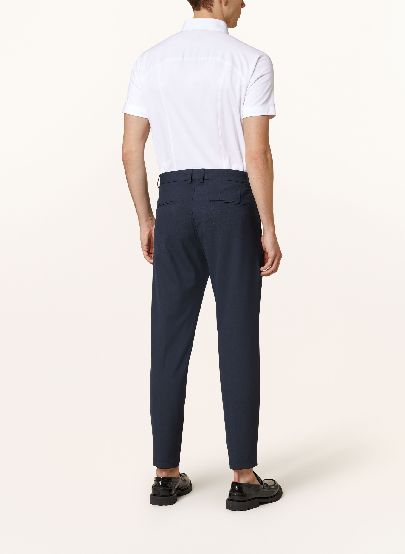 DESOTO Kurzarm-Hemd Slim Fit aus Jersey, Farbe: WEISS (Bild 3)
