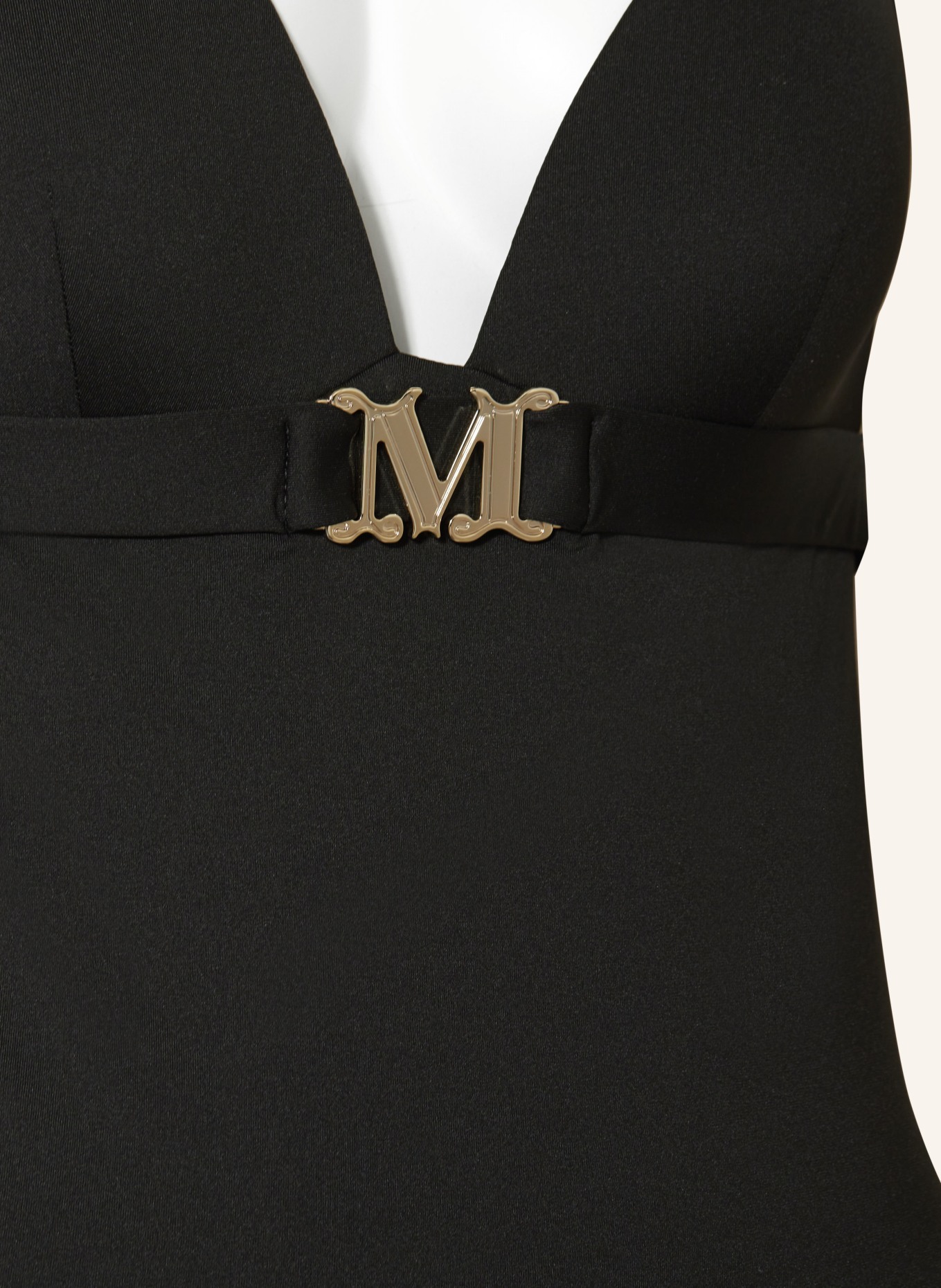Max Mara BEACHWEAR Halter neck swimsuit CECILLIA, Color: BLACK (Image 4)