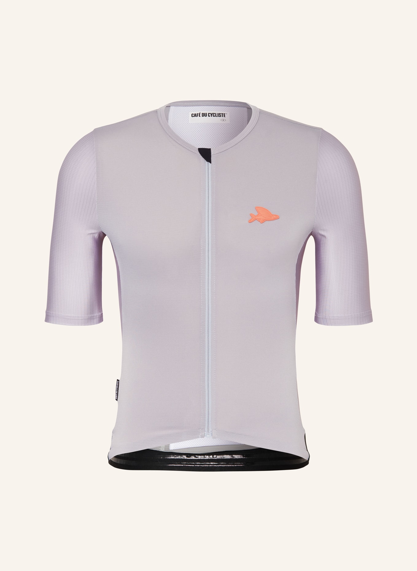 CAFÉ DU CYCLISTE Cycling jersey OLYMPE, Color: LIGHT GRAY (Image 1)