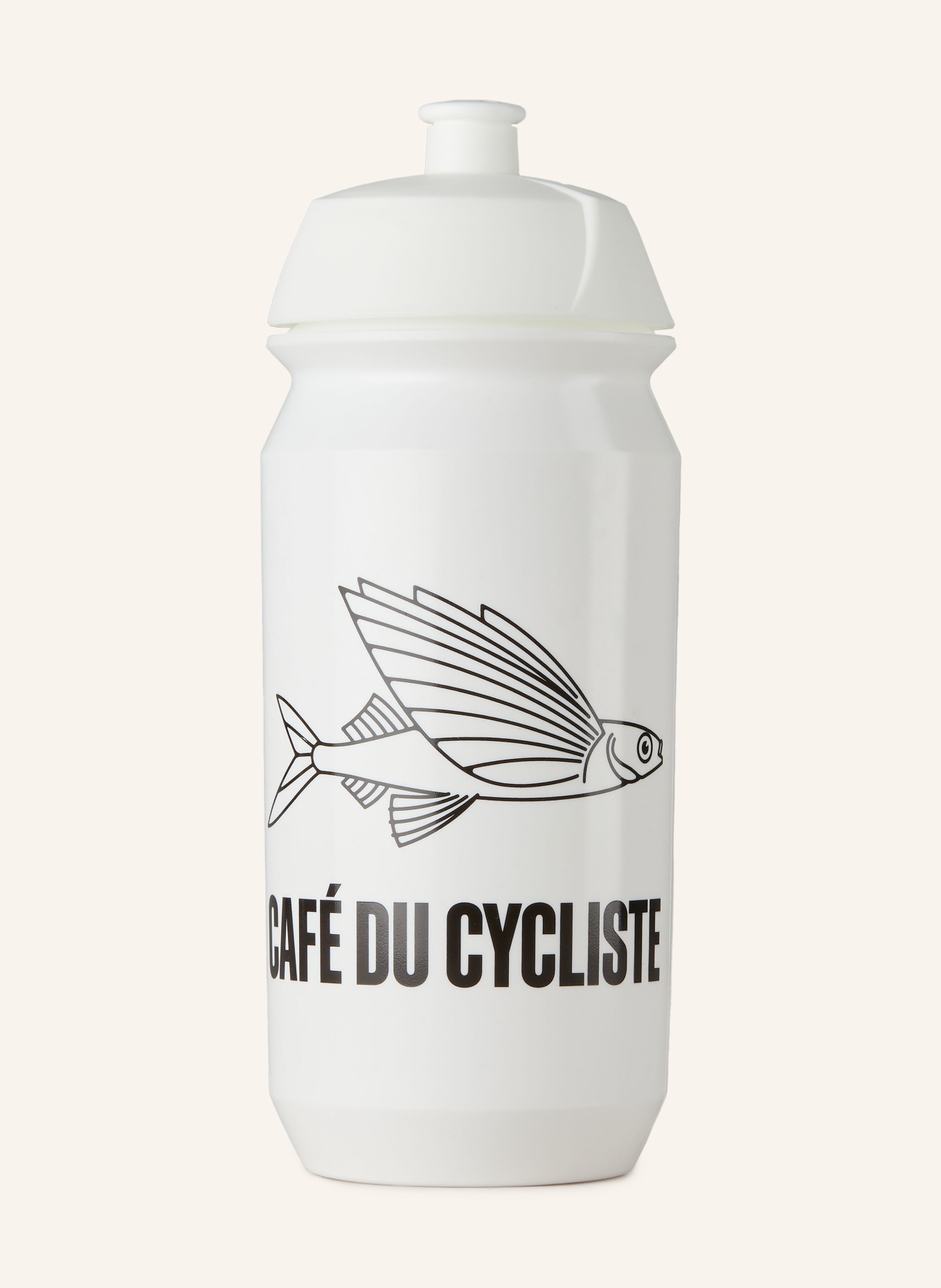CAFÉ DU CYCLISTE Water bottle, Color: WHITE/ BLACK (Image 1)