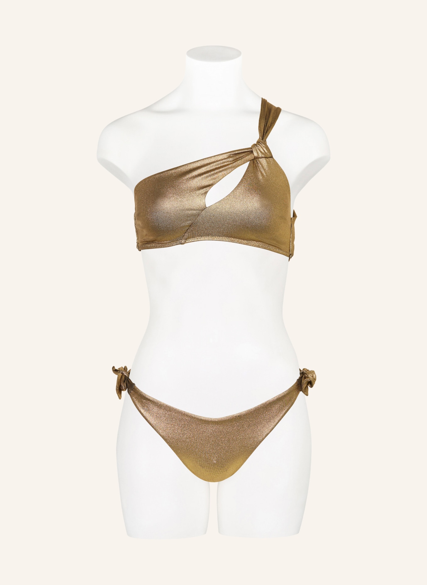 Aubade One-shoulder bikini top SUNLIGHT GLOW, Color: GOLD (Image 2)