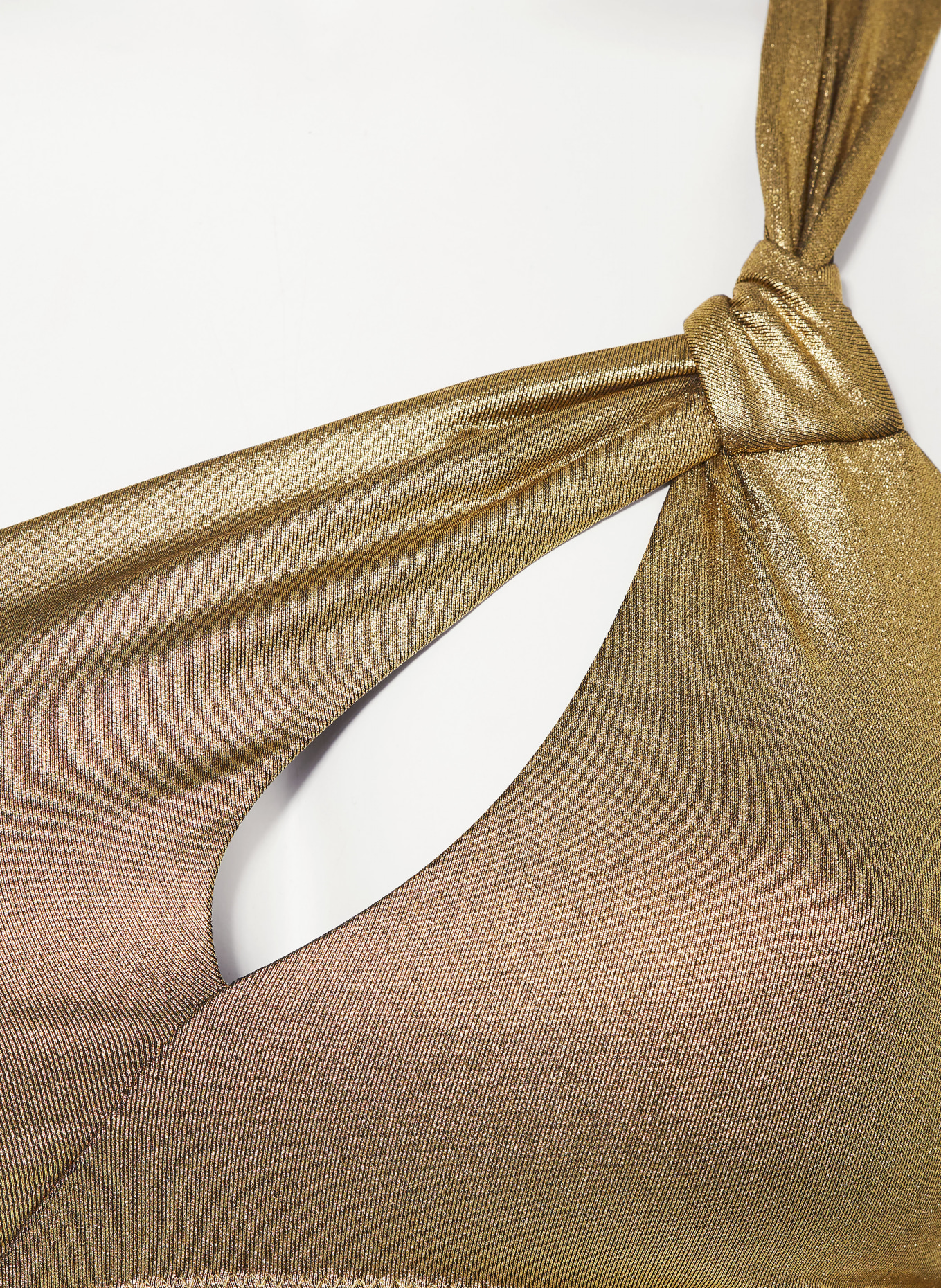 Aubade One-shoulder bikini top SUNLIGHT GLOW, Color: GOLD (Image 4)