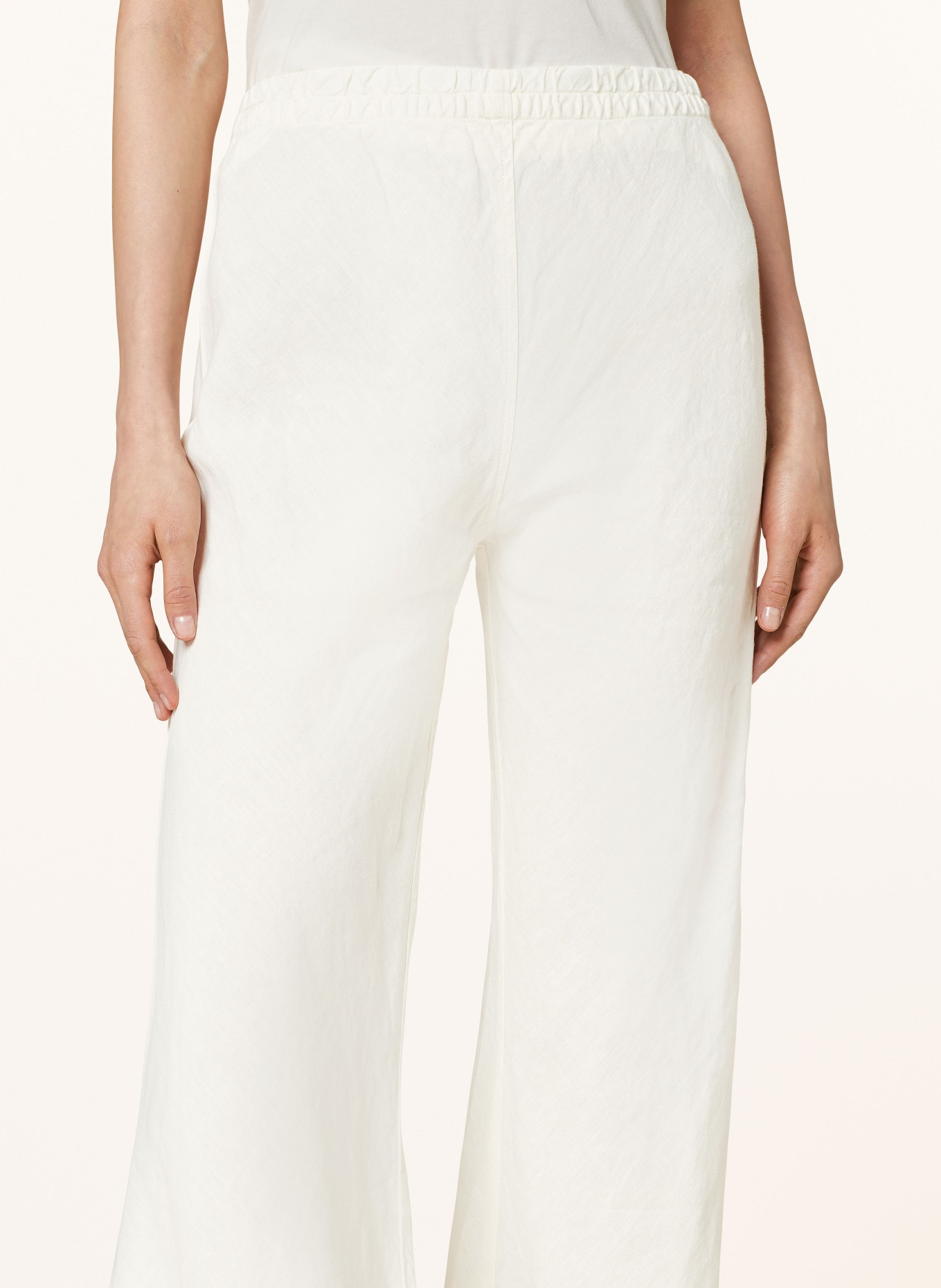 SoSUE Linen trousers JOANA, Color: CREAM (Image 5)