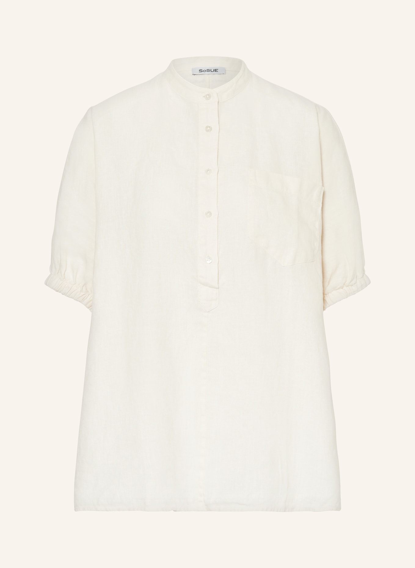 SoSUE Shirt blouse made of linen, Color: ECRU (Image 1)