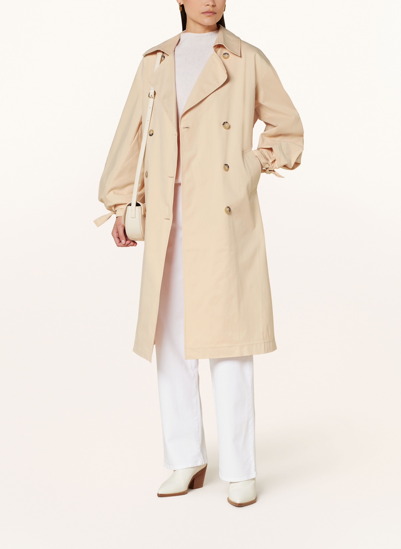 SoSUE Oversized trench coat ANTONIA, Color: BEIGE (Image 2)