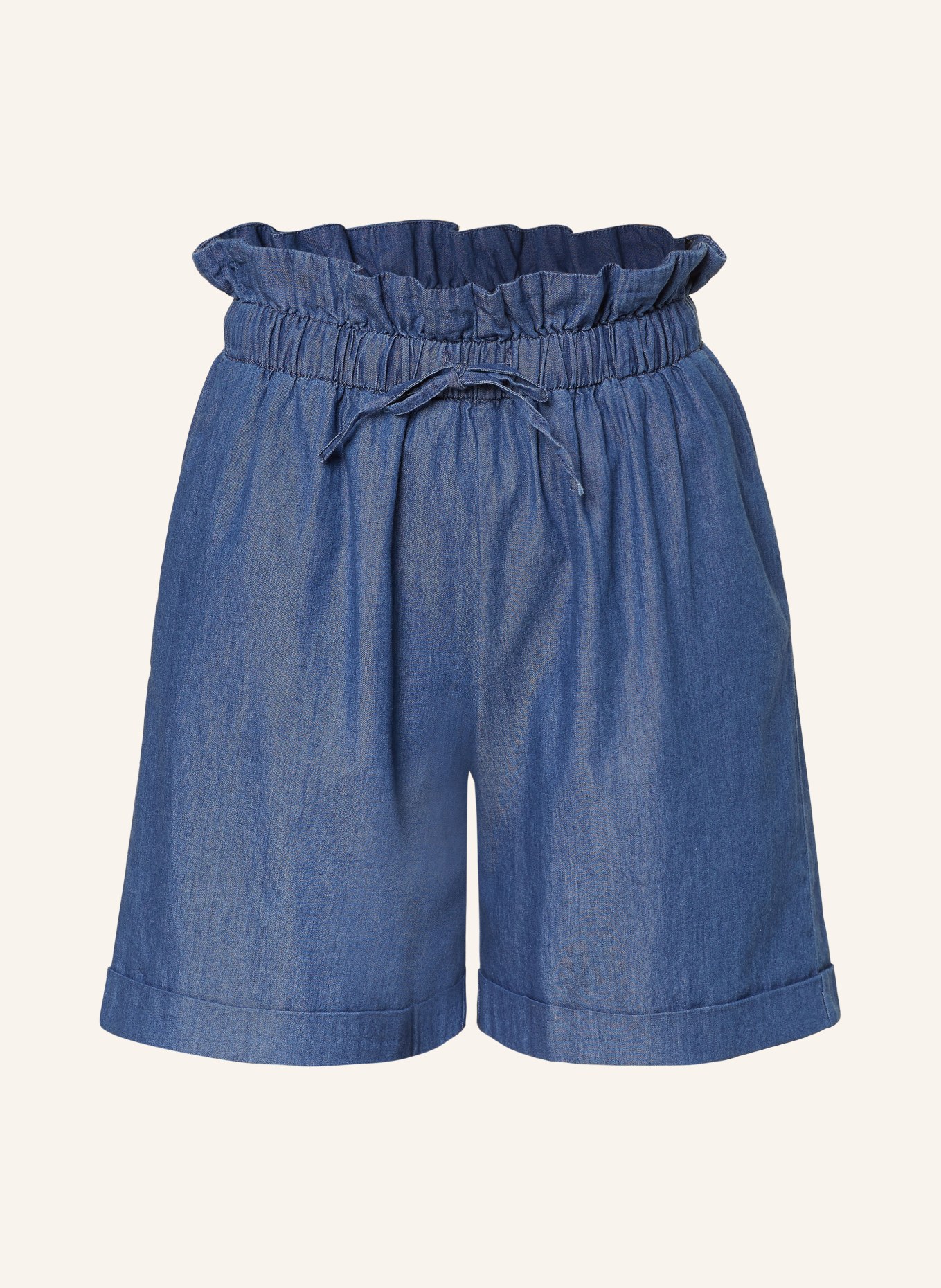 SoSUE Paperbag-Shorts VALERIA, Farbe: DUNKELBLAU (Bild 1)