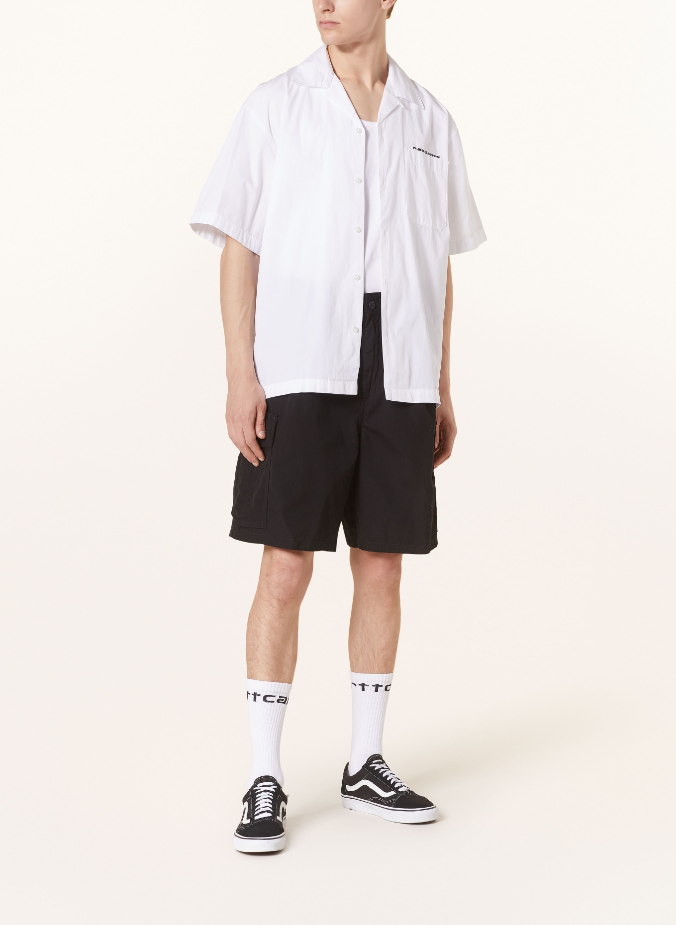carhartt WIP Resort shirt LINK SCRIPT comfort fit, Color: WHITE (Image 3)