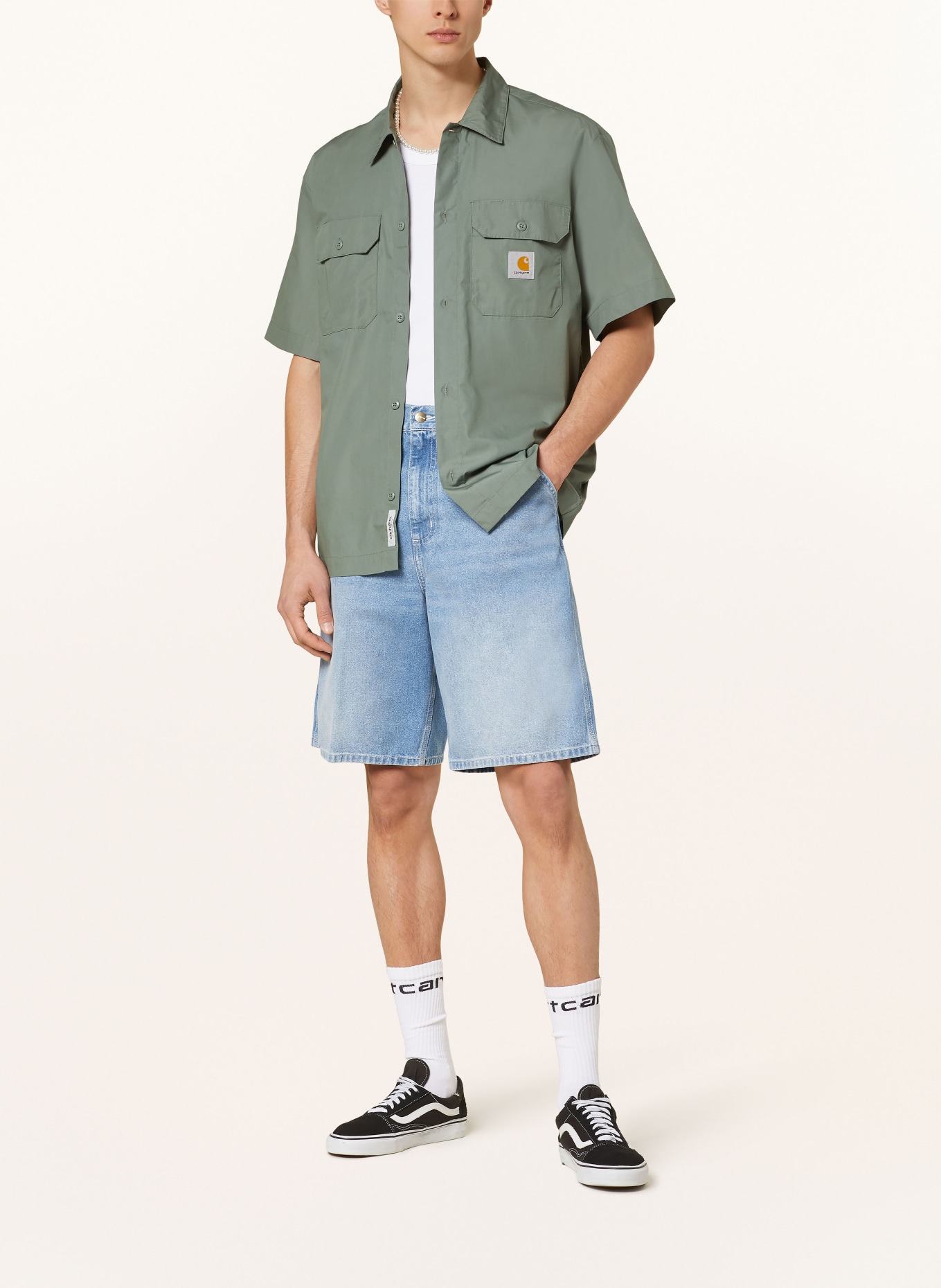 carhartt WIP Shirt comfort fit, Color: DARK GREEN (Image 2)