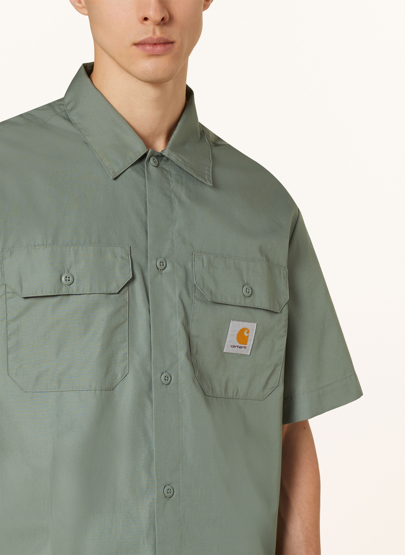 carhartt WIP Shirt comfort fit, Color: DARK GREEN (Image 4)