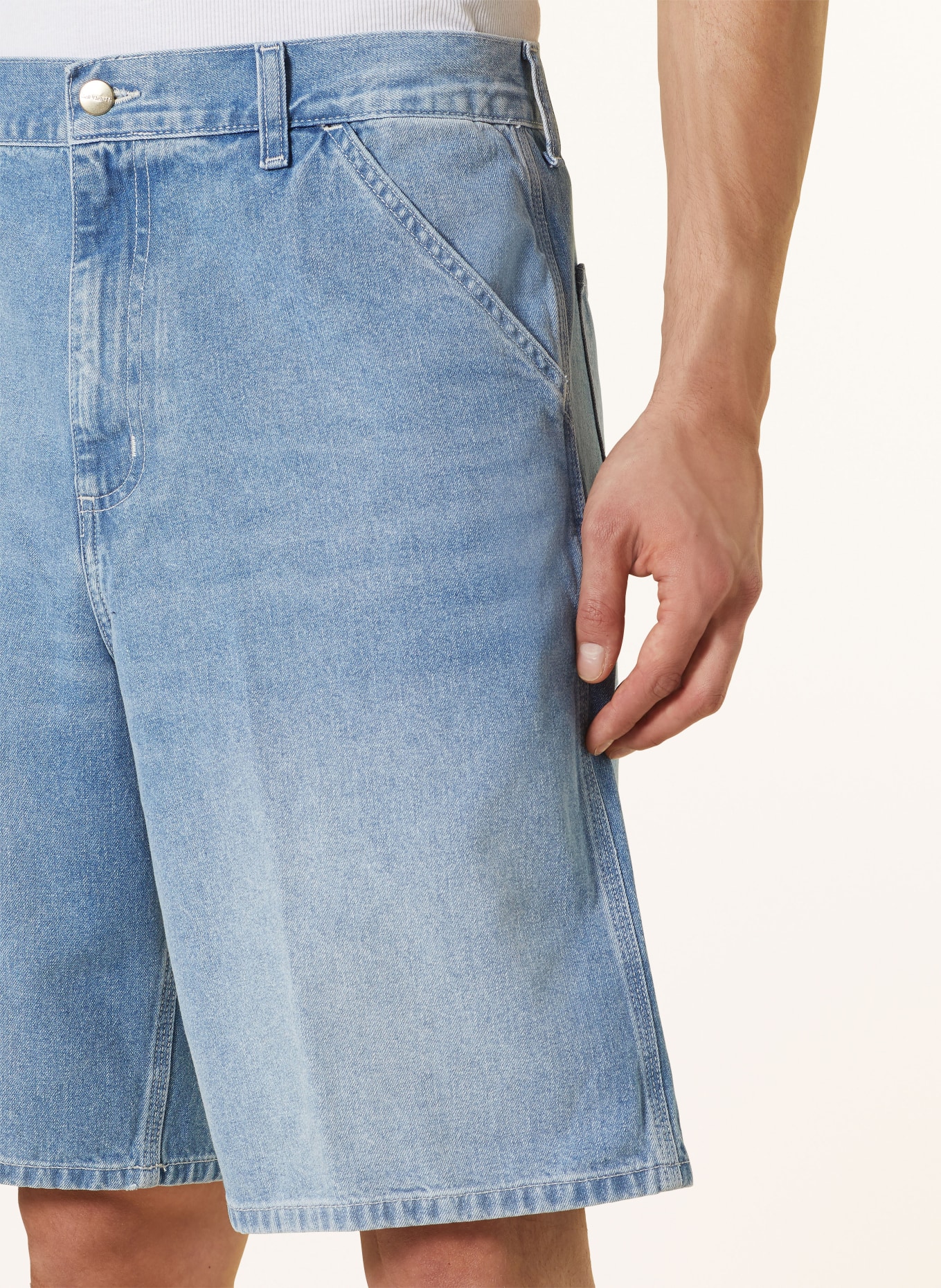 carhartt WIP Szorty jeansowe NORCO relaxed fit, Kolor: I033333 01ZO BLUE LIGHT TRUE WASHED (Obrazek 5)