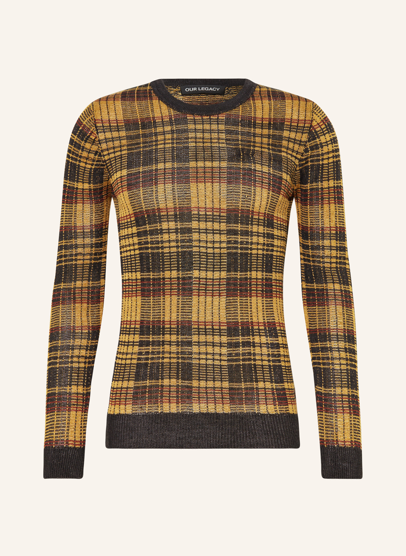OUR LEGACY Sweater, Color: BLACK/ BROWN/ DARK YELLOW (Image 1)