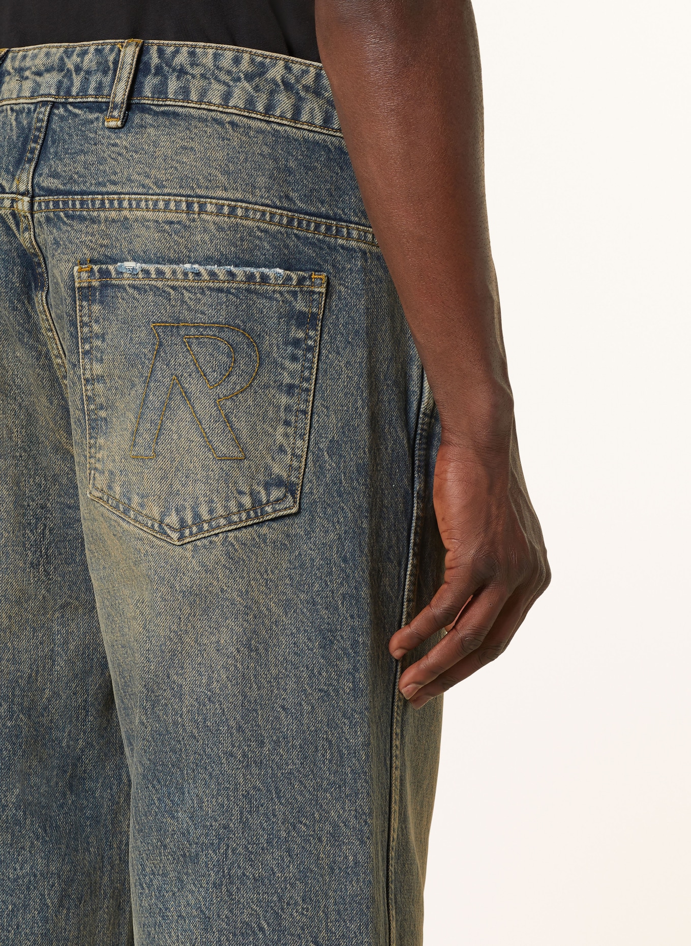 REPRESENT Destroyed jeans straight fit, Color: 25 BLUE CREAM (Image 6)