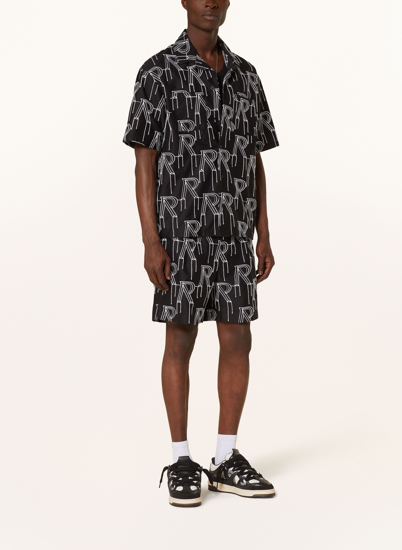 REPRESENT Resort shirt comfort fit, Color: BLACK/ WHITE (Image 2)