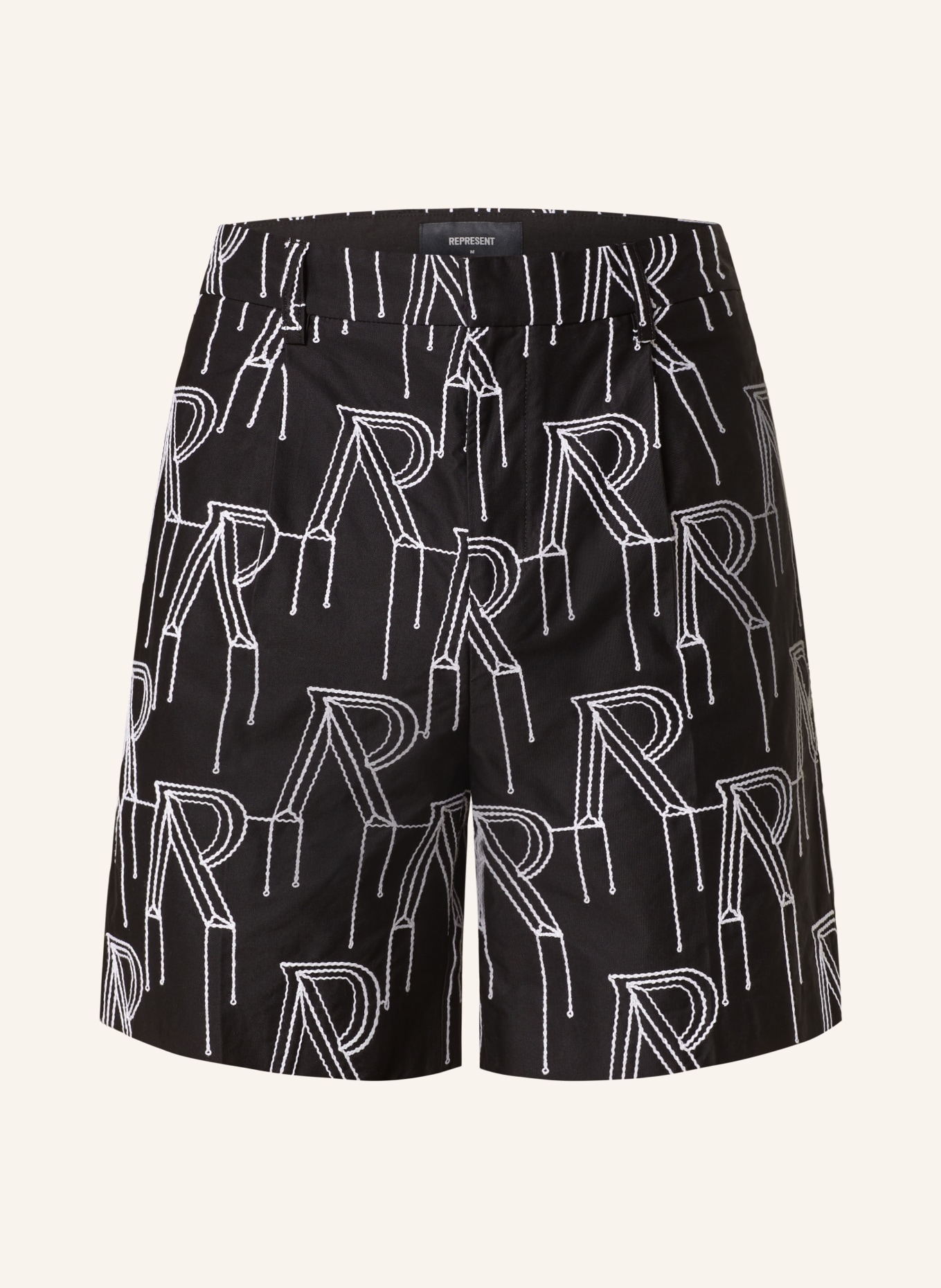 REPRESENT Shorts regular fit, Color: BLACK/ WHITE (Image 1)