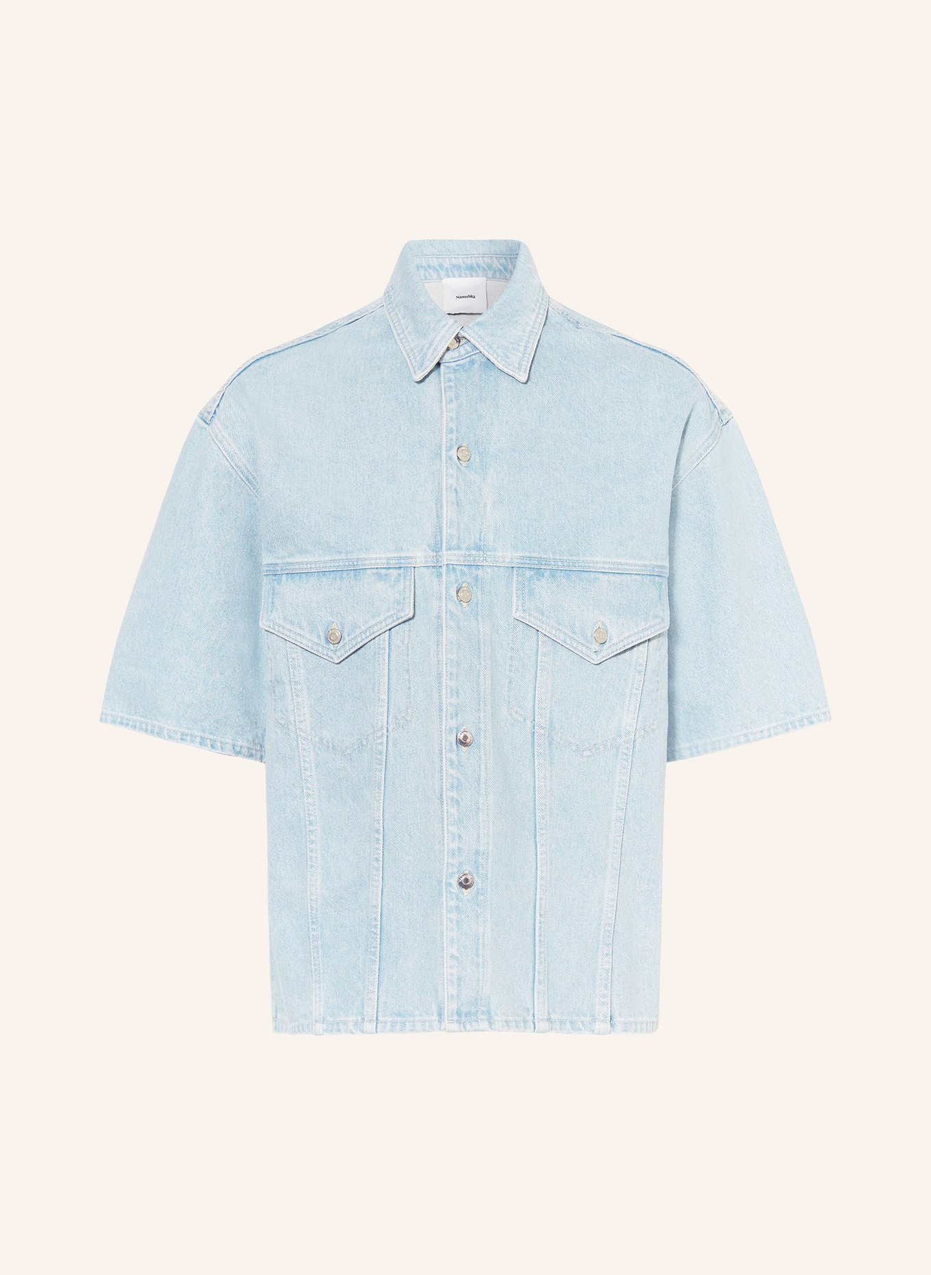 Nanushka Denim shirt JORGE comfort fit, Color: LIGHT BLUE (Image 1)