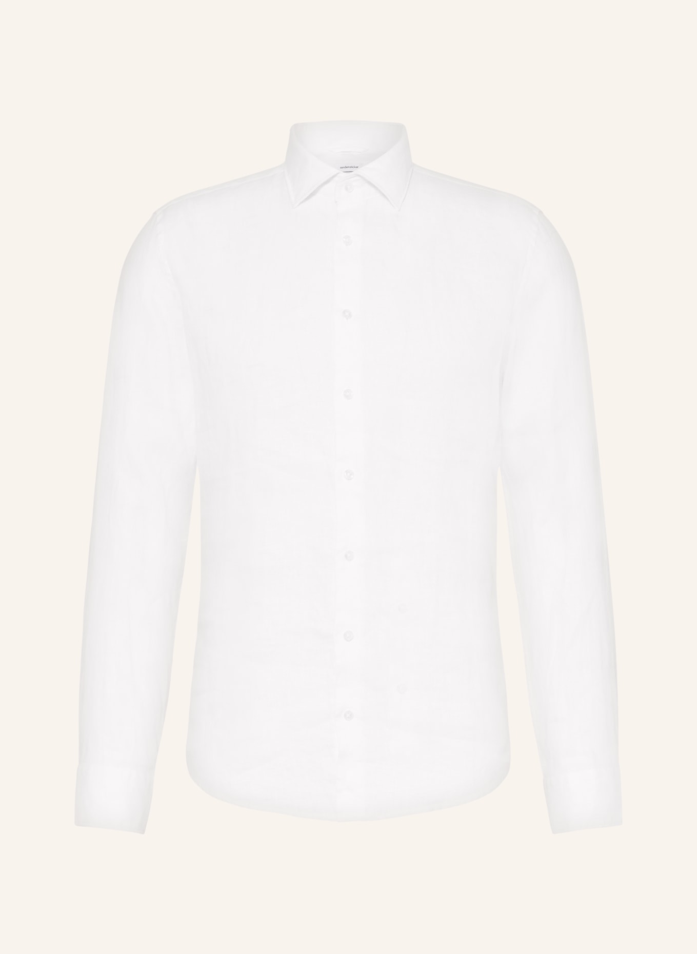 seidensticker Linen shirt slim fit, Color: WHITE (Image 1)
