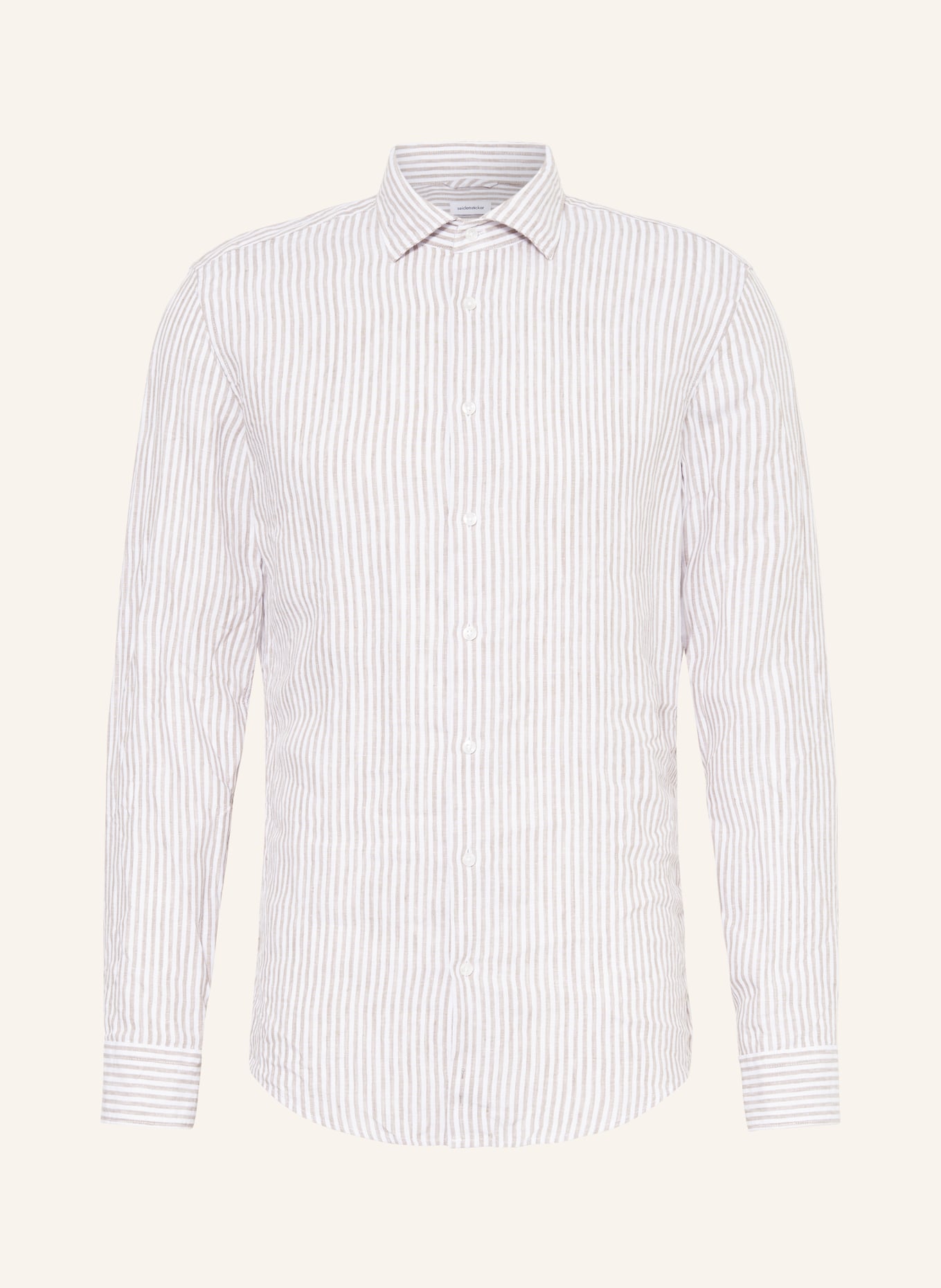 seidensticker Linen shirt slim fit, Color: BEIGE/ CREAM (Image 1)