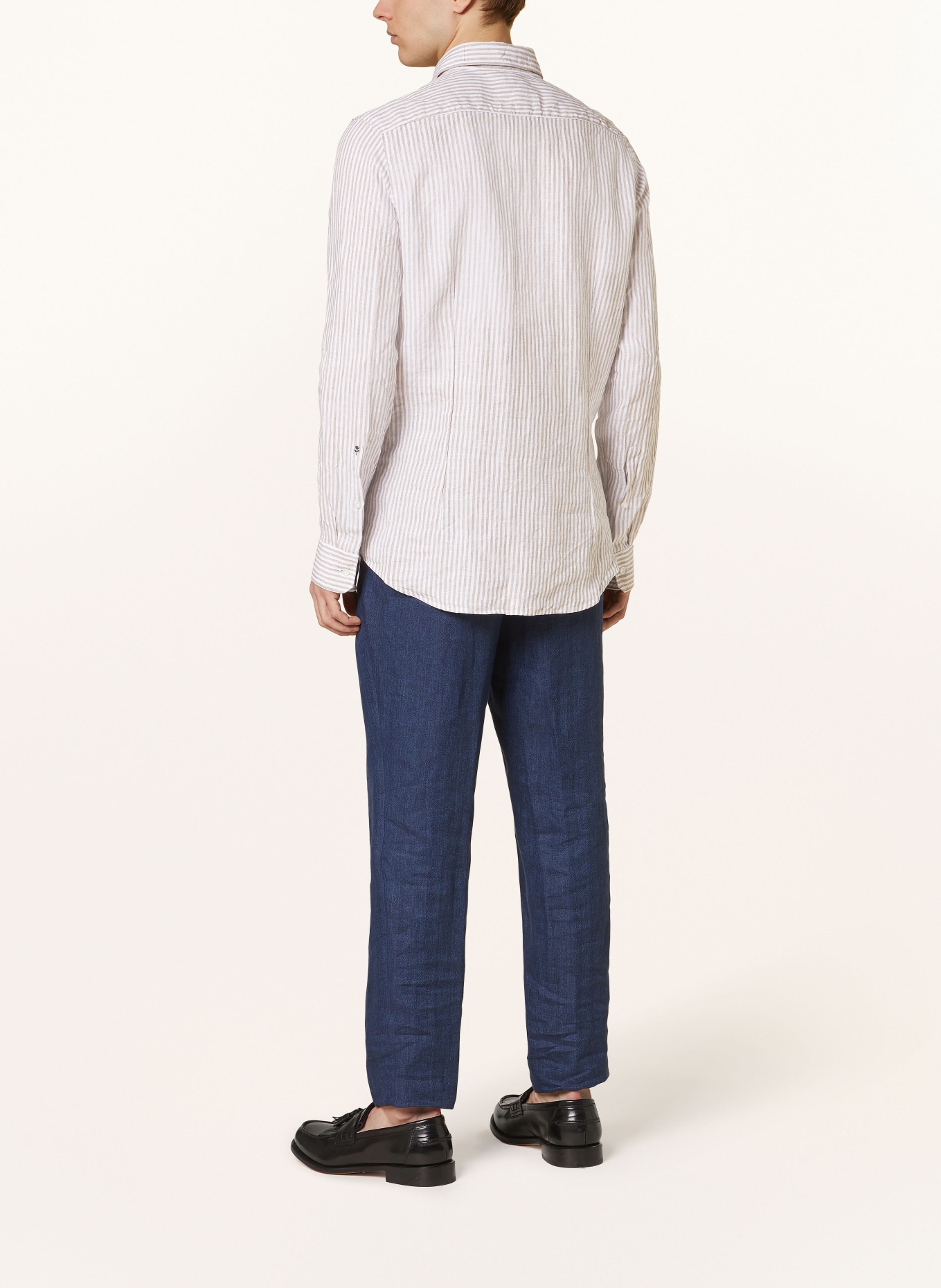 seidensticker Linen shirt slim fit, Color: BEIGE/ CREAM (Image 3)
