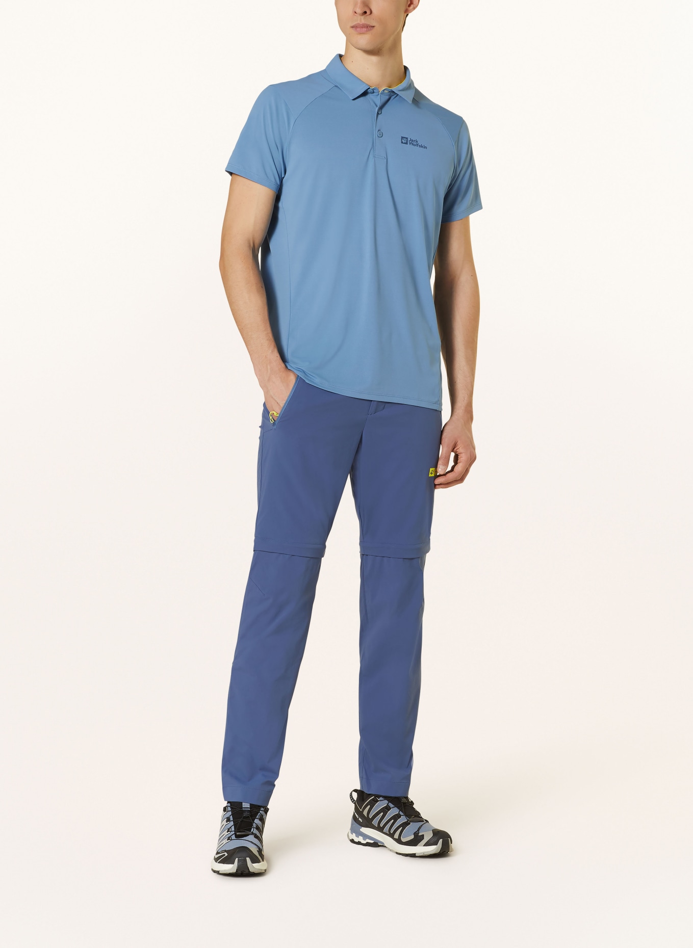Jack Wolfskin Performance polo shirt PRELIGHT TRAIL, Color: BLUE (Image 2)