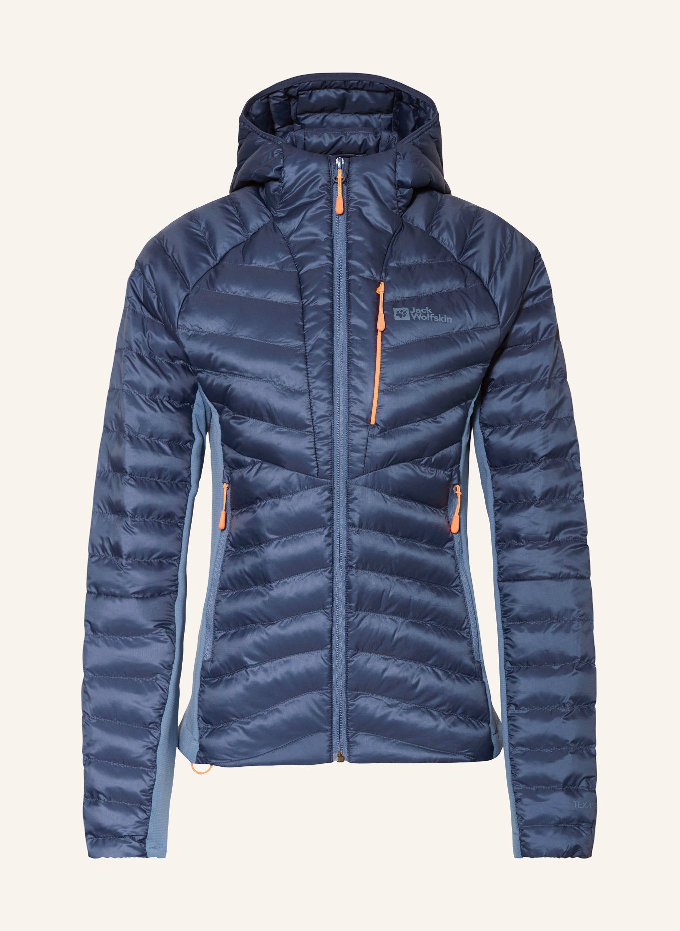 Jack Wolfskin Hybrid quilted jacket ROUTEBURN PRO, Color: BLUE (Image 1)