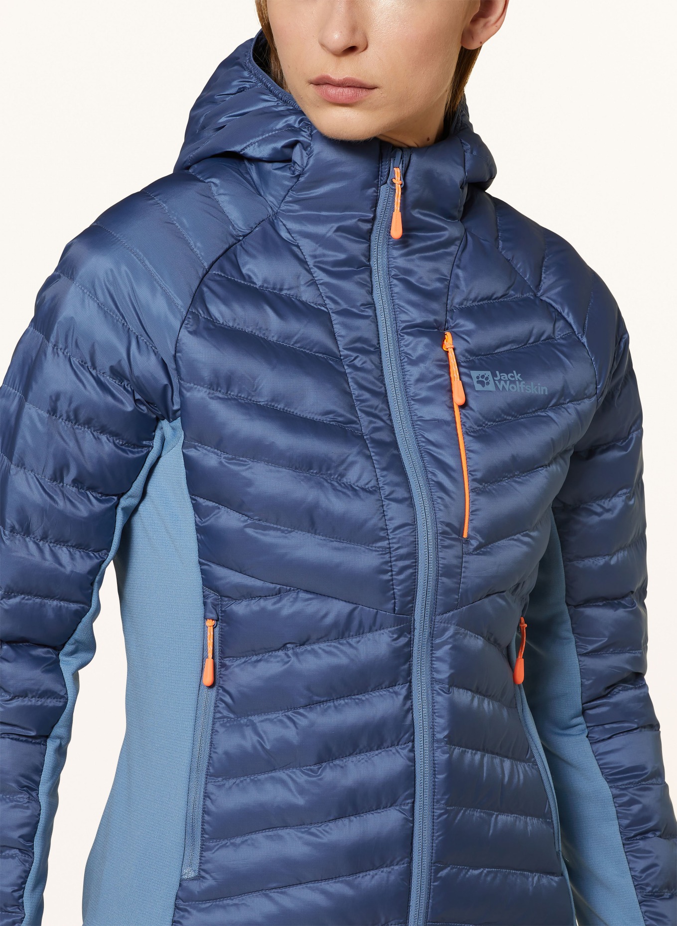 Jack Wolfskin Hybrid quilted jacket ROUTEBURN PRO, Color: BLUE (Image 5)