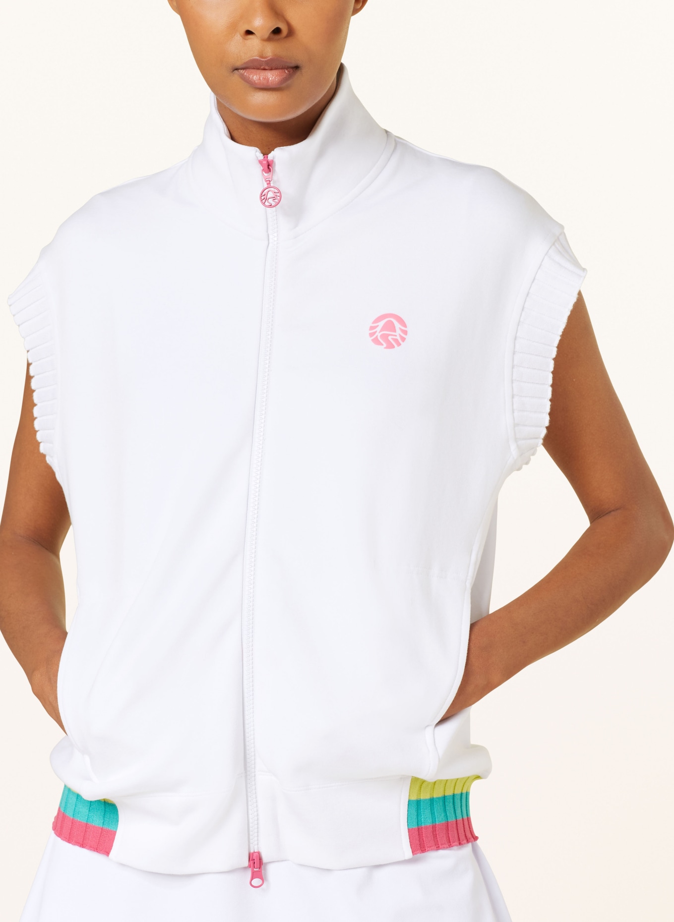 SPORTALM Sweat vest, Color: WHITE (Image 4)