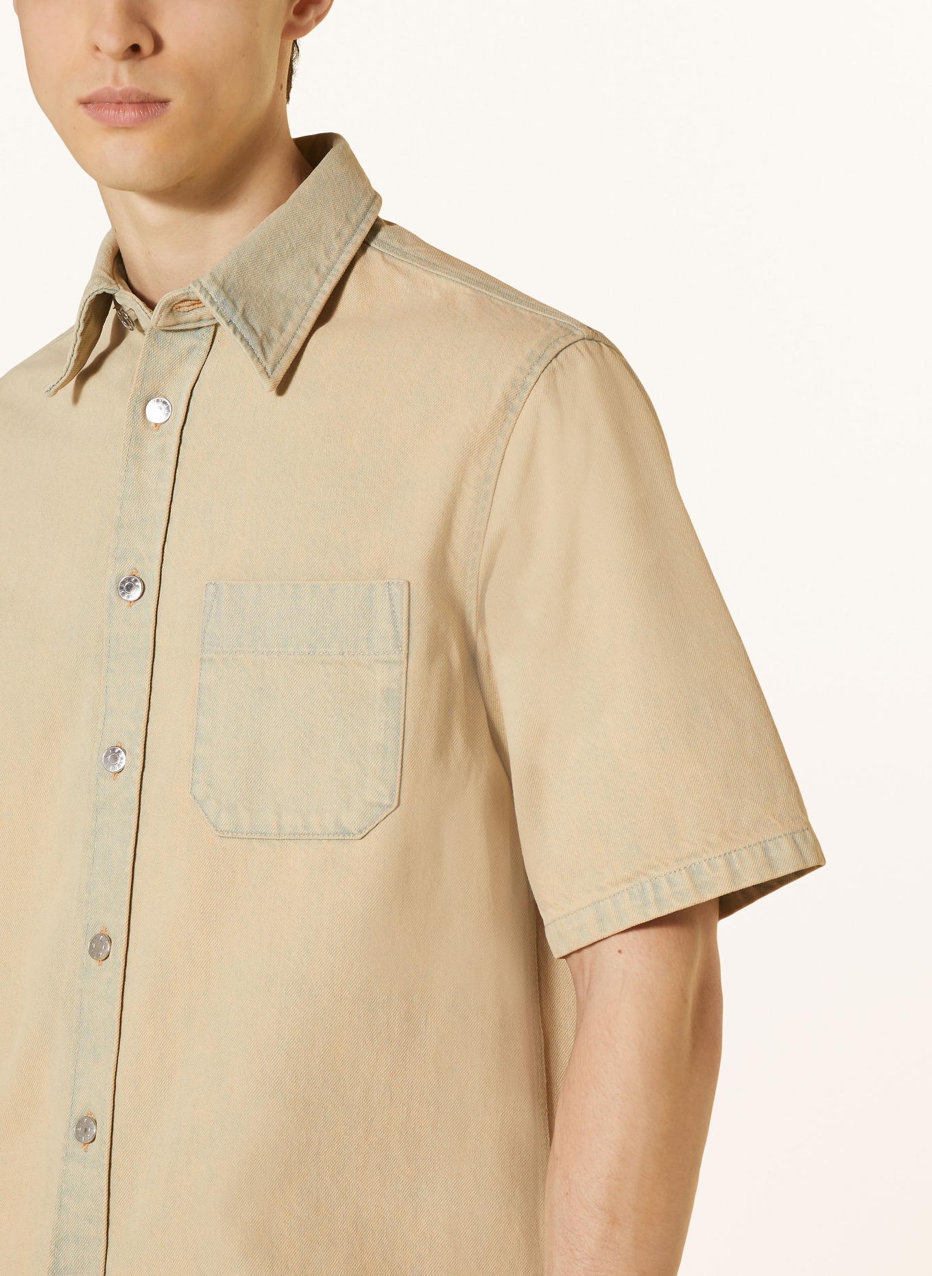 Filippa K Denim shirt comfort fit, Color: BEIGE (Image 4)