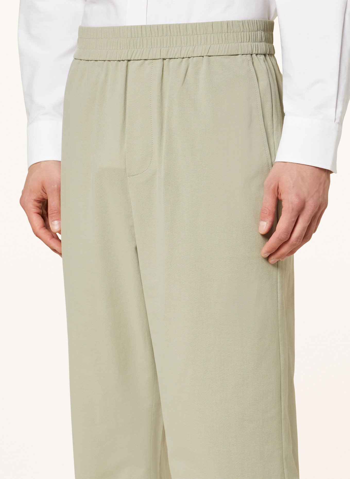 AMI PARIS Trousers regular fit, Color: 317 SAGE (Image 5)