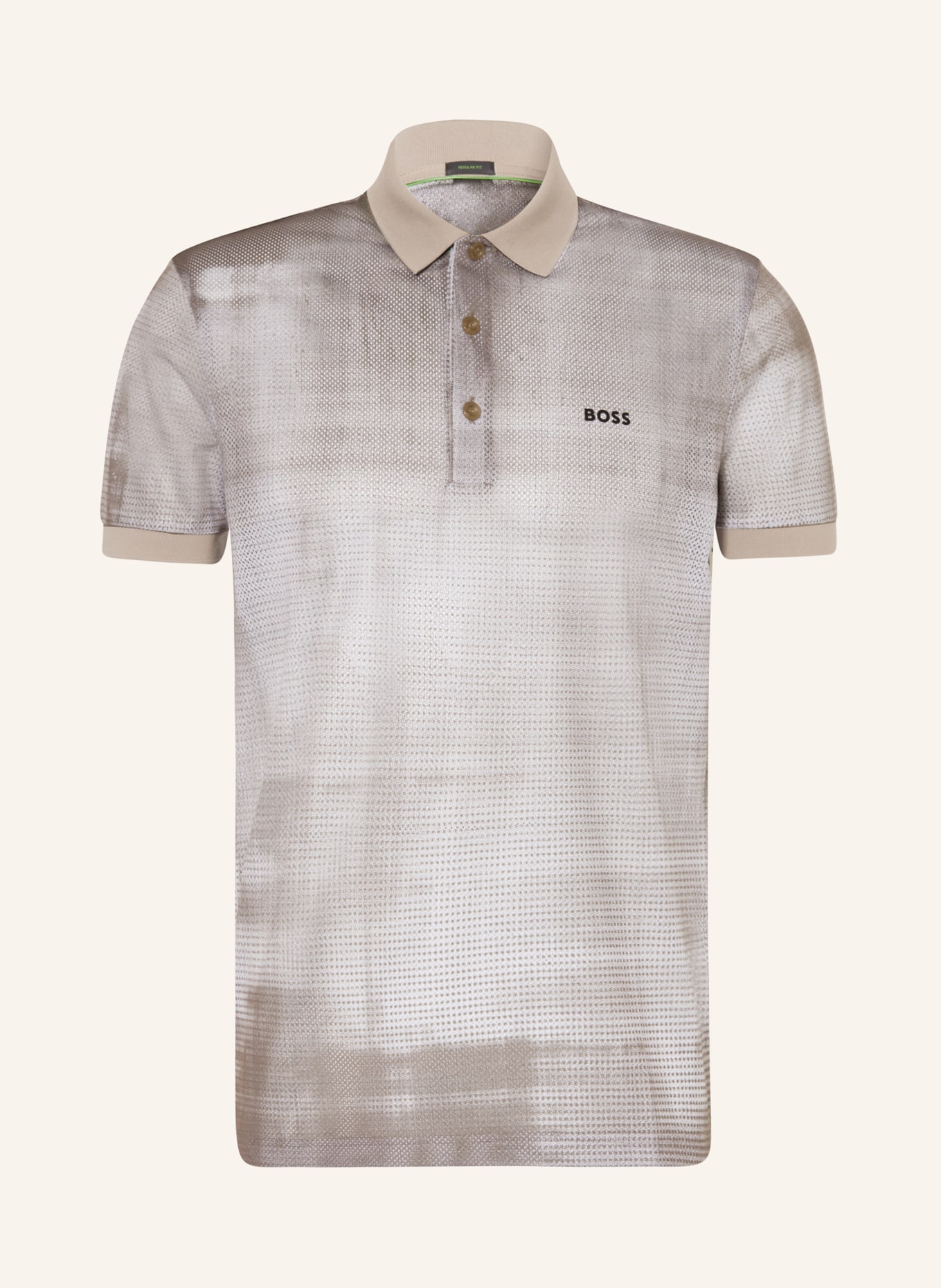 BOSS Performance polo shirt PADDY, Color: WHITE/ BROWN (Image 1)