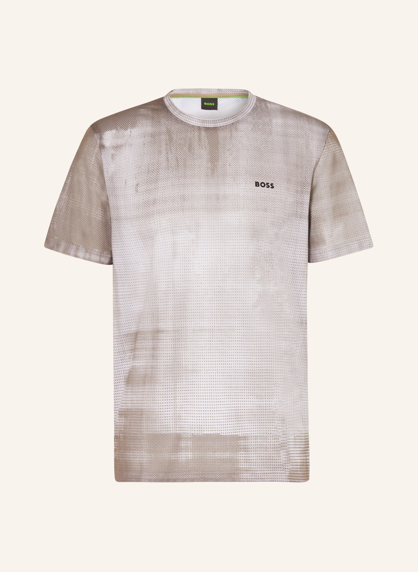 BOSS Functional shirt TEEBERO, Color: WHITE/ BROWN (Image 1)