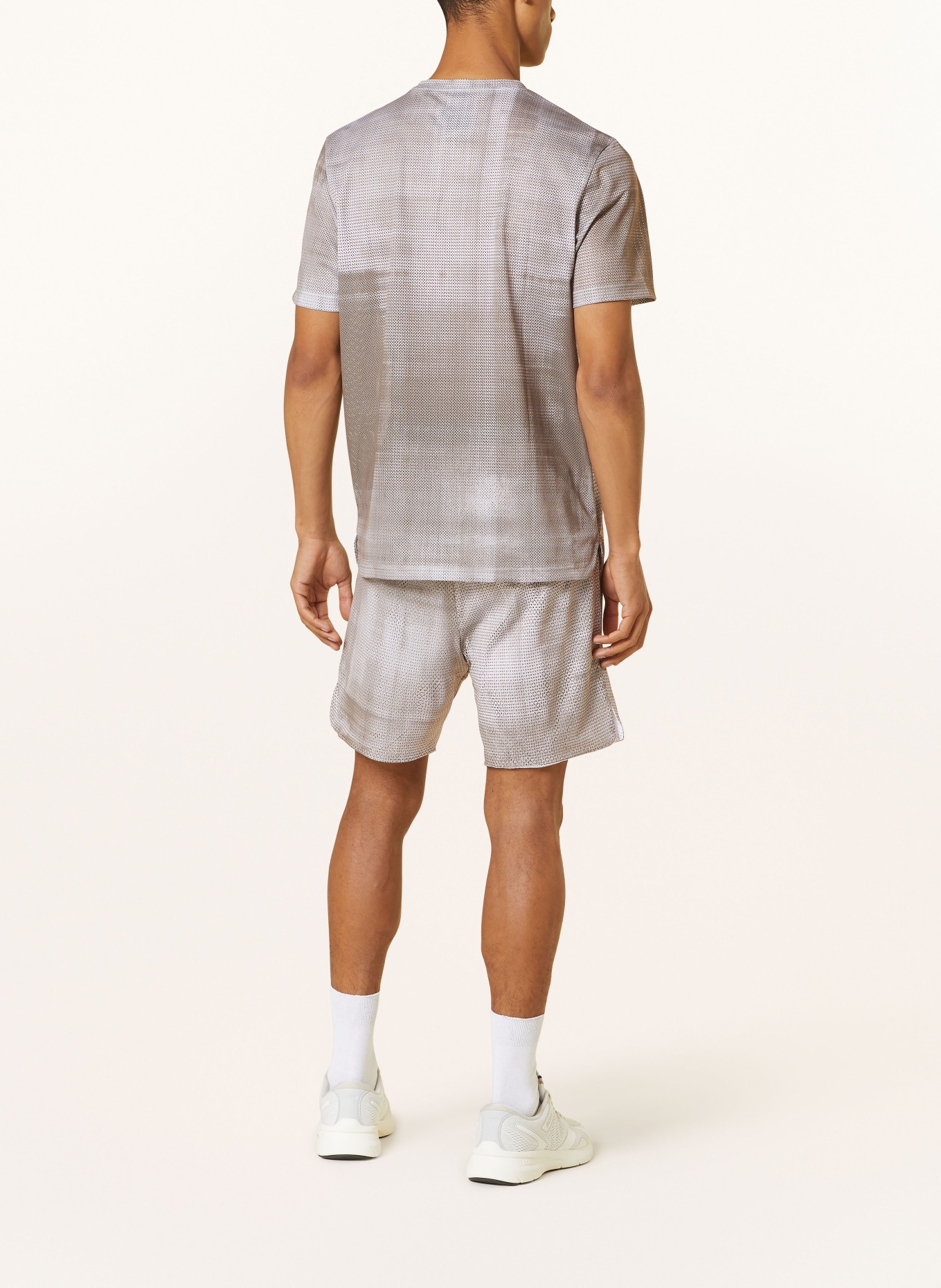 BOSS Functional shirt TEEBERO, Color: WHITE/ BROWN (Image 3)