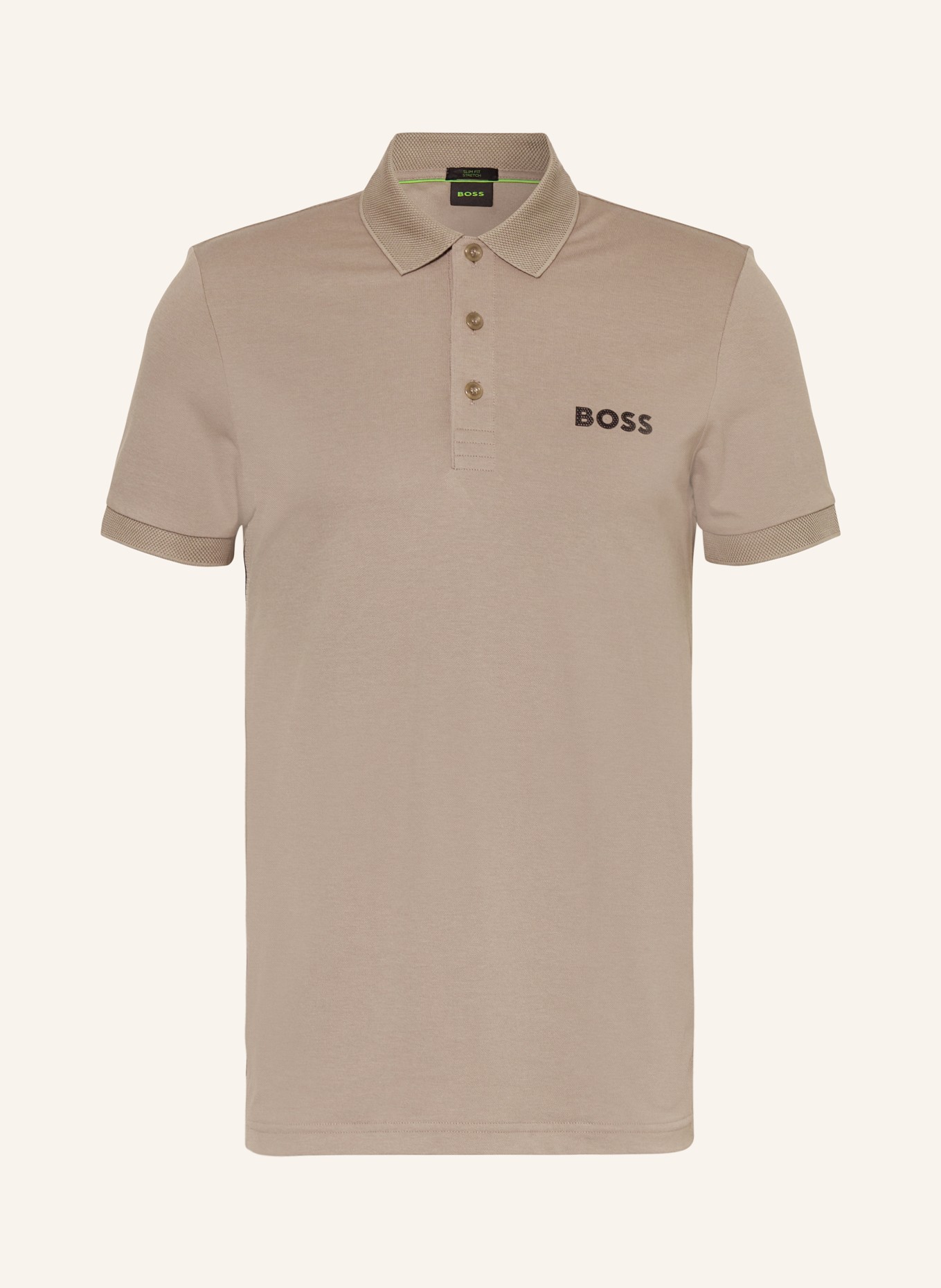 BOSS Piqué-Poloshirt PAULE, Farbe: KHAKI (Bild 1)