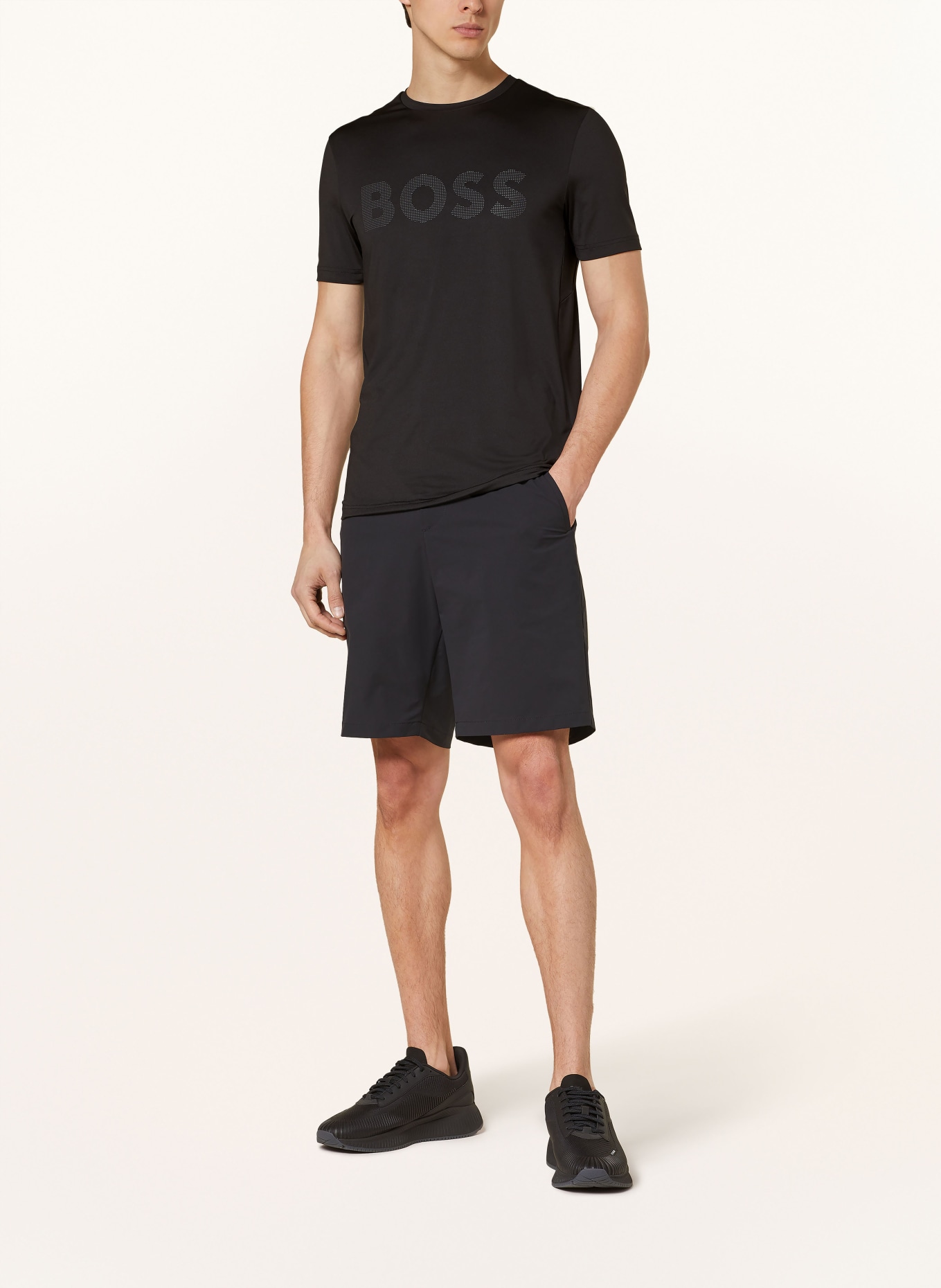 BOSS T-shirt TEE ACTIVE, Color: BLACK (Image 2)