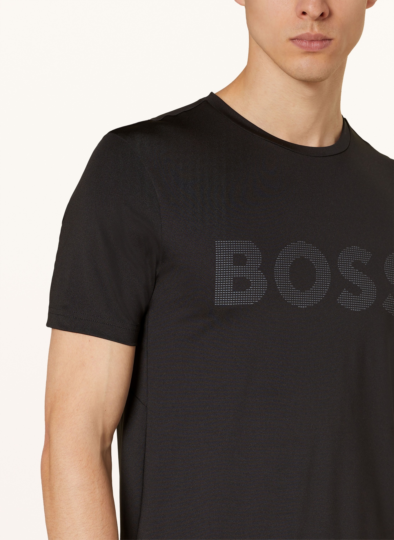 BOSS T-shirt TEE ACTIVE, Color: BLACK (Image 4)