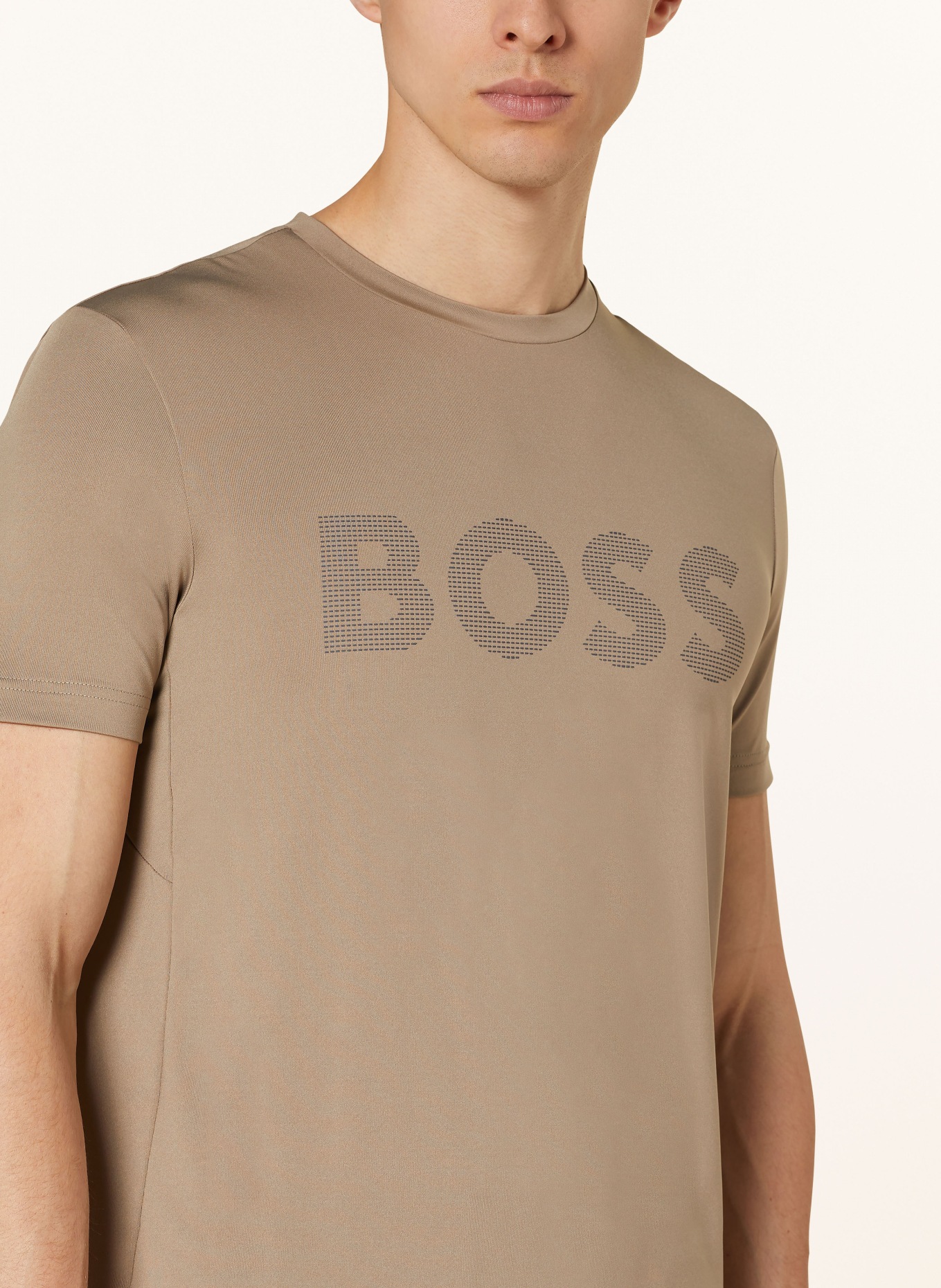 BOSS T-Shirt TEE ACTIVE, Farbe: KHAKI (Bild 4)