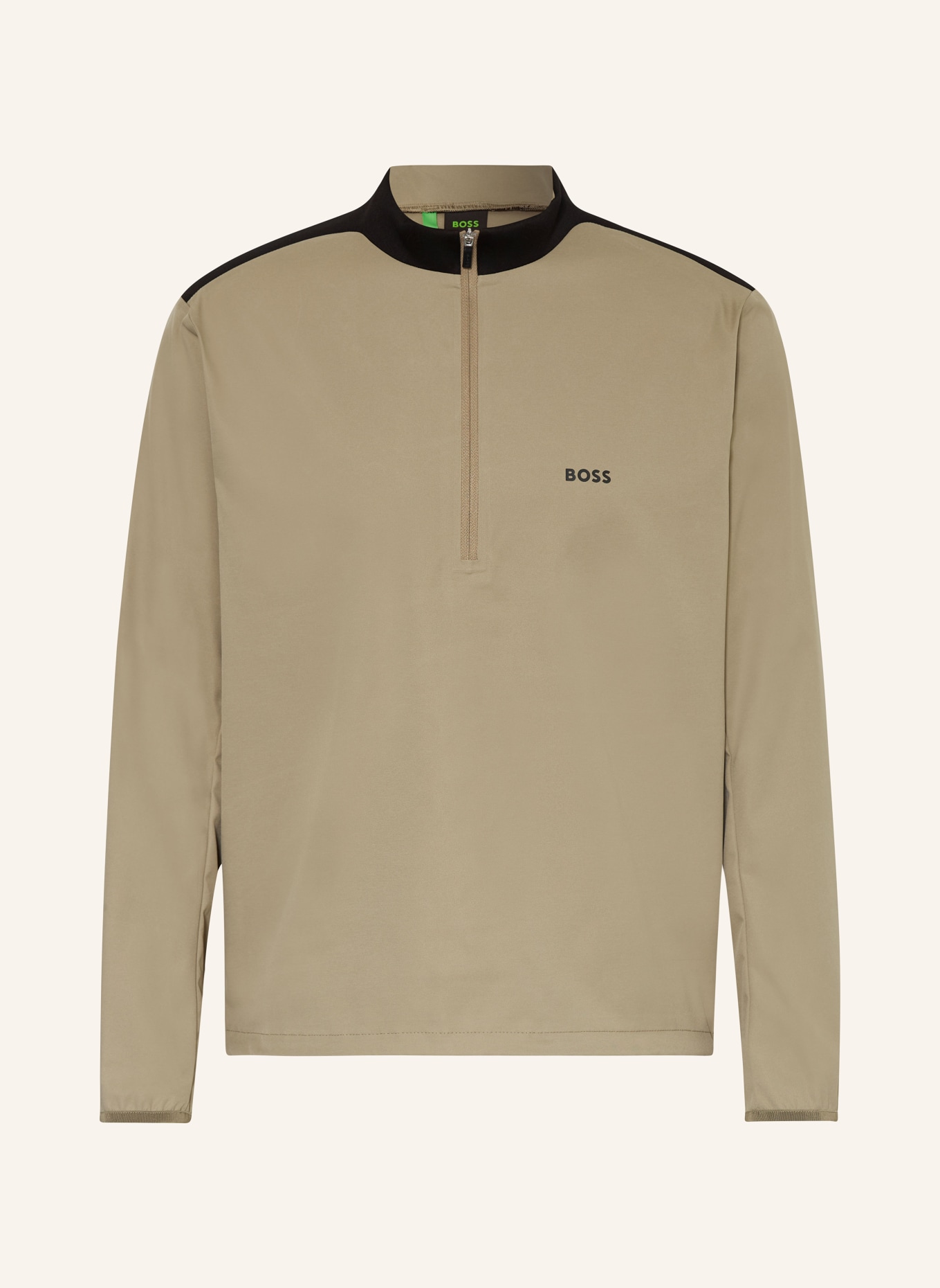 BOSS Anorak jacket FASTER, Color: TAUPE/ BLACK (Image 1)