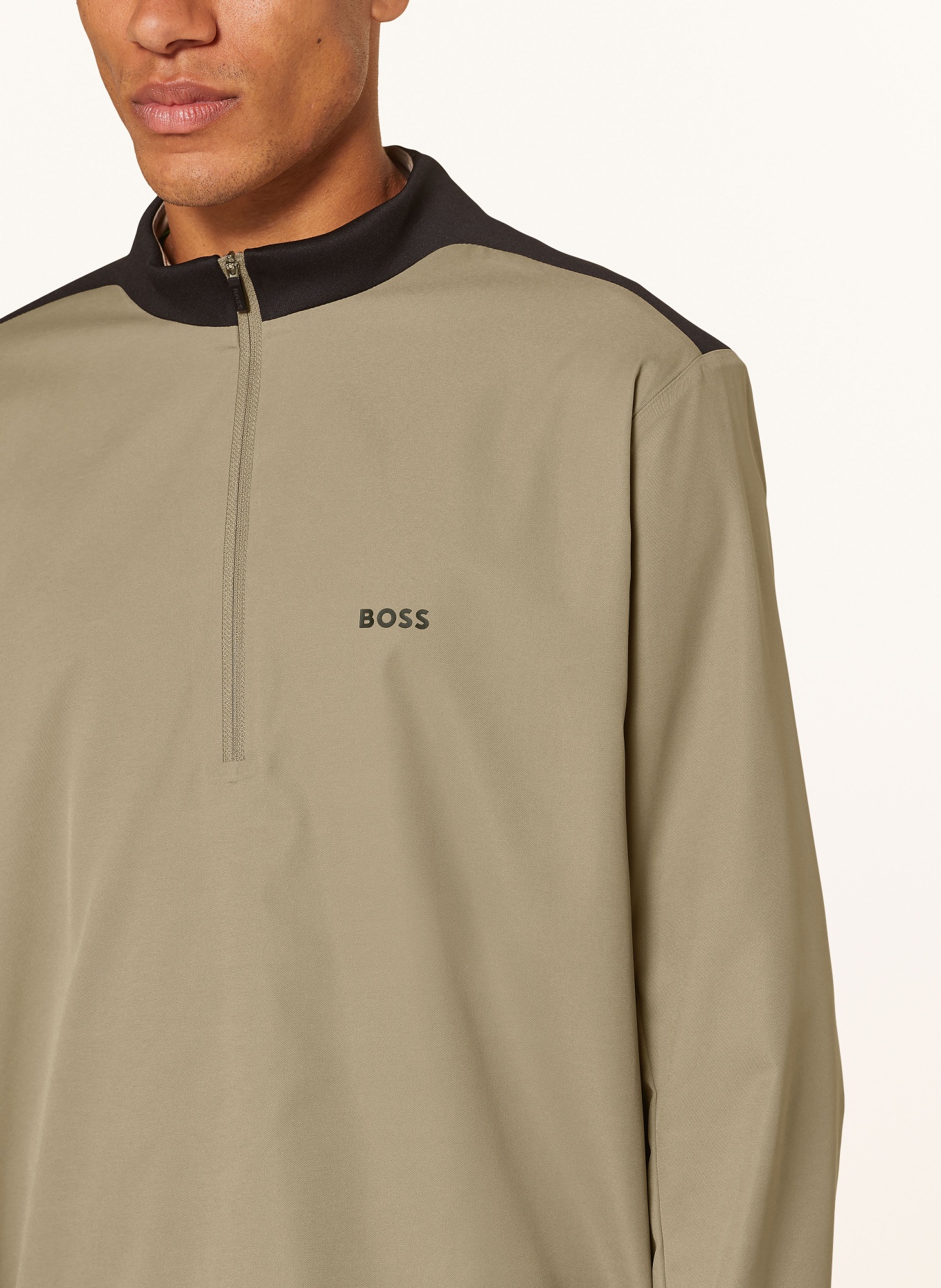 BOSS Anorak jacket FASTER, Color: TAUPE/ BLACK (Image 4)