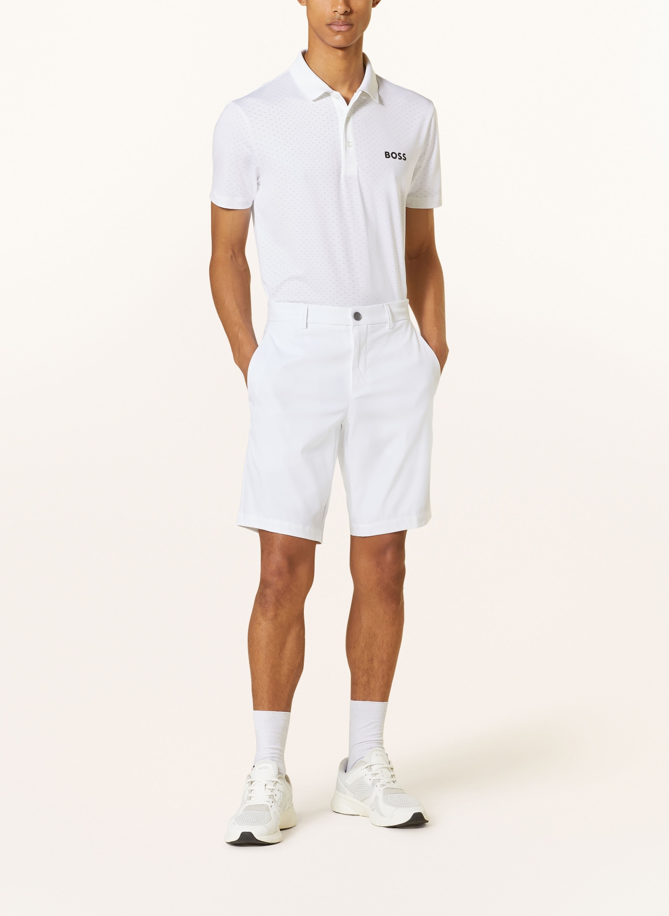 BOSS Performance polo shirt PADDYTECH, Color: WHITE (Image 2)