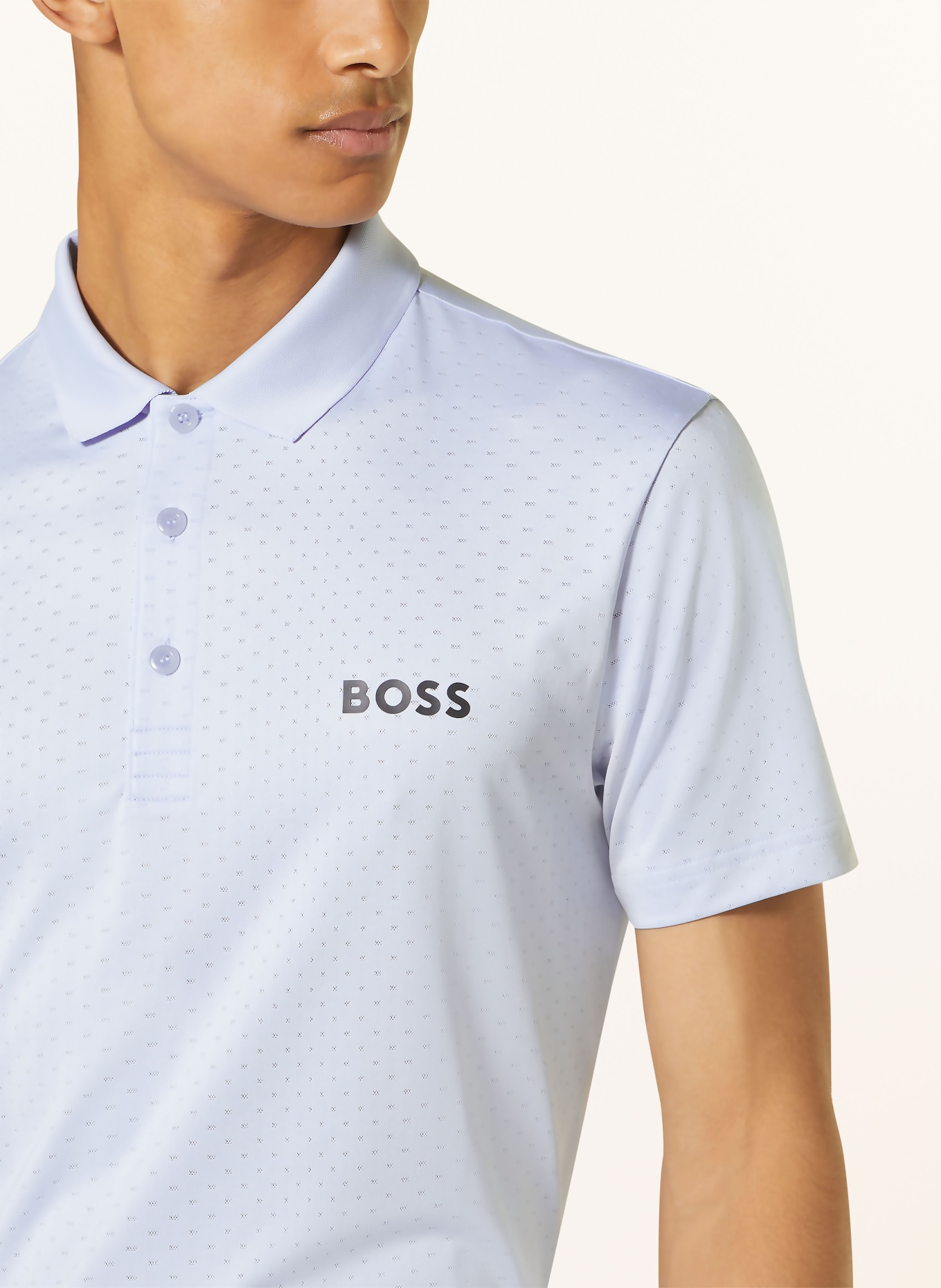 BOSS Funktions-Poloshirt PADDYTECH, Farbe: HELLLILA (Bild 4)