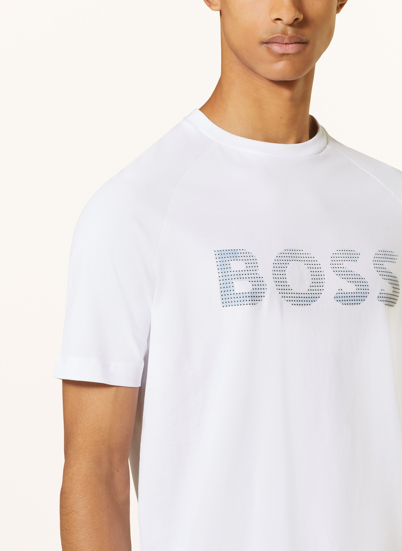 BOSS T-shirt TEEBERO, Color: WHITE (Image 4)