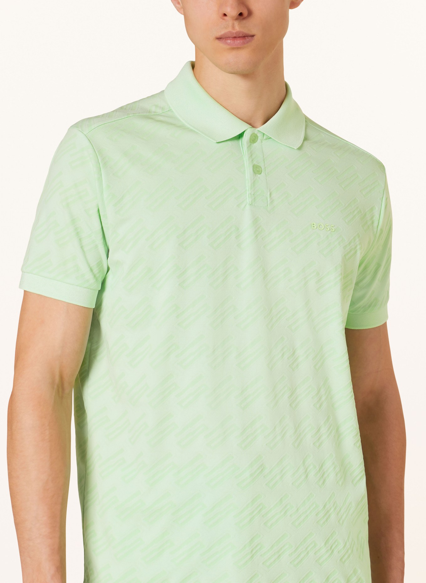 BOSS Jersey-Poloshirt PIRAX, Farbe: HELLGRÜN (Bild 4)