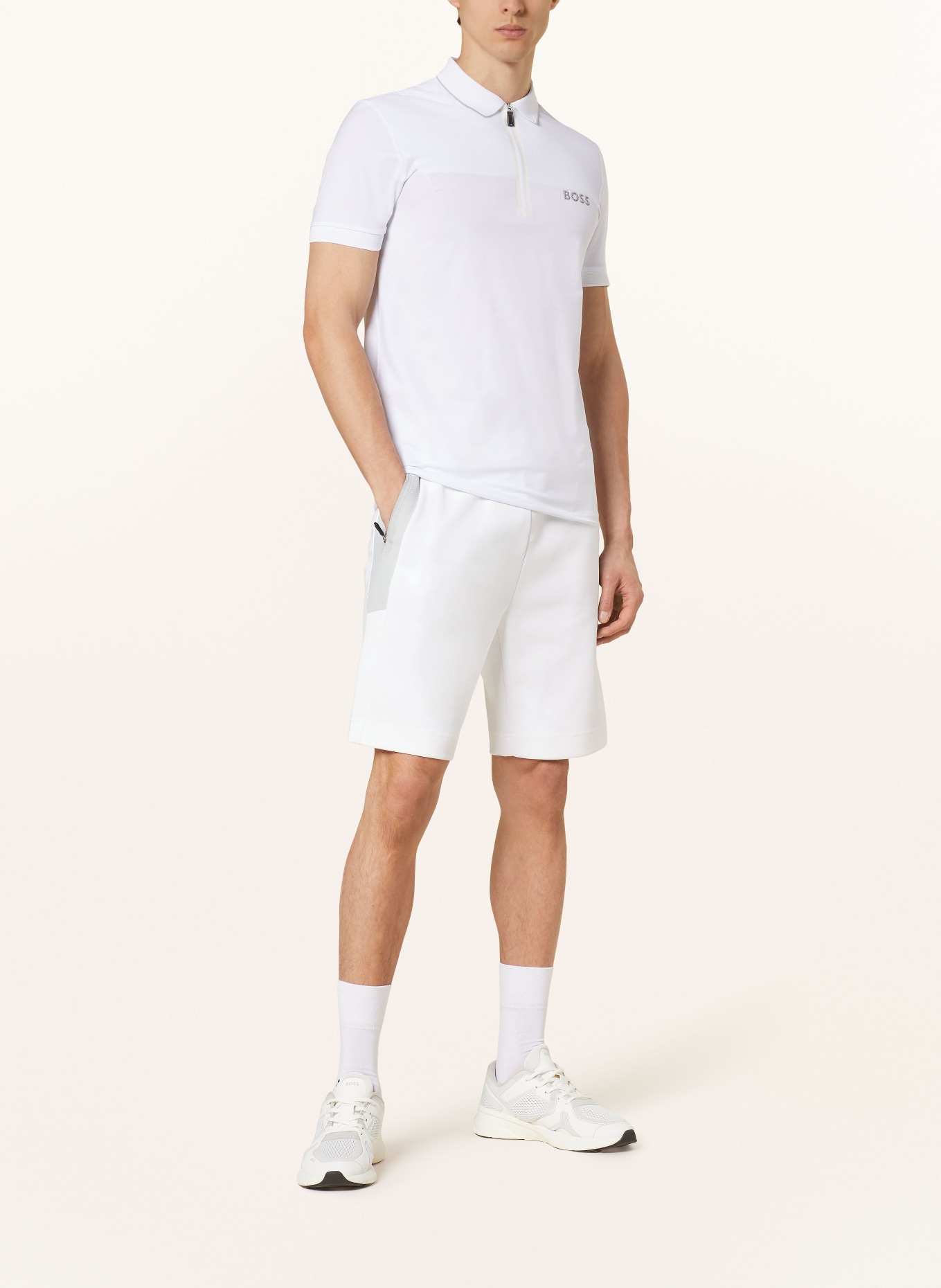BOSS Performance polo shirt PHILIX, Color: WHITE (Image 2)