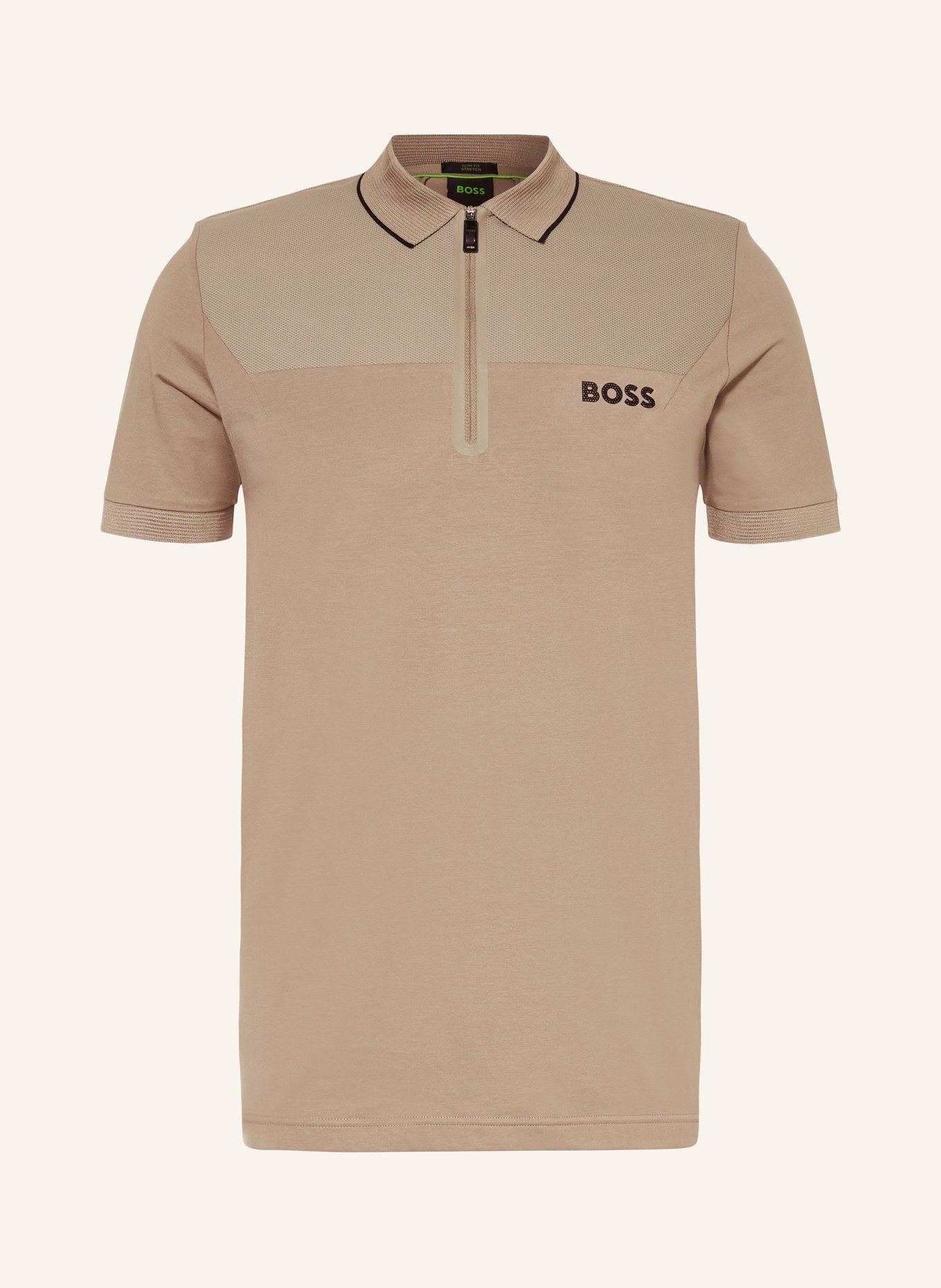 BOSS Funktions-Poloshirt PHILIX, Farbe: KHAKI (Bild 1)