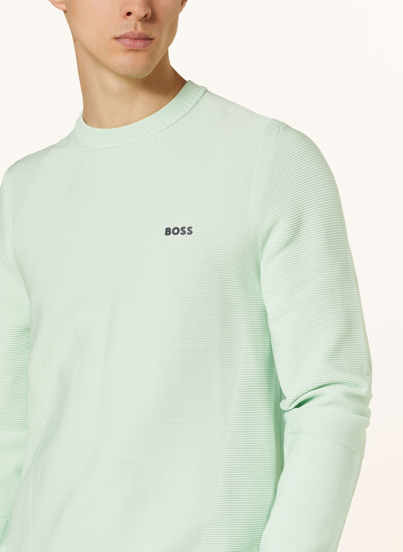 BOSS Sweater RIDOR, Color: LIGHT GREEN (Image 4)