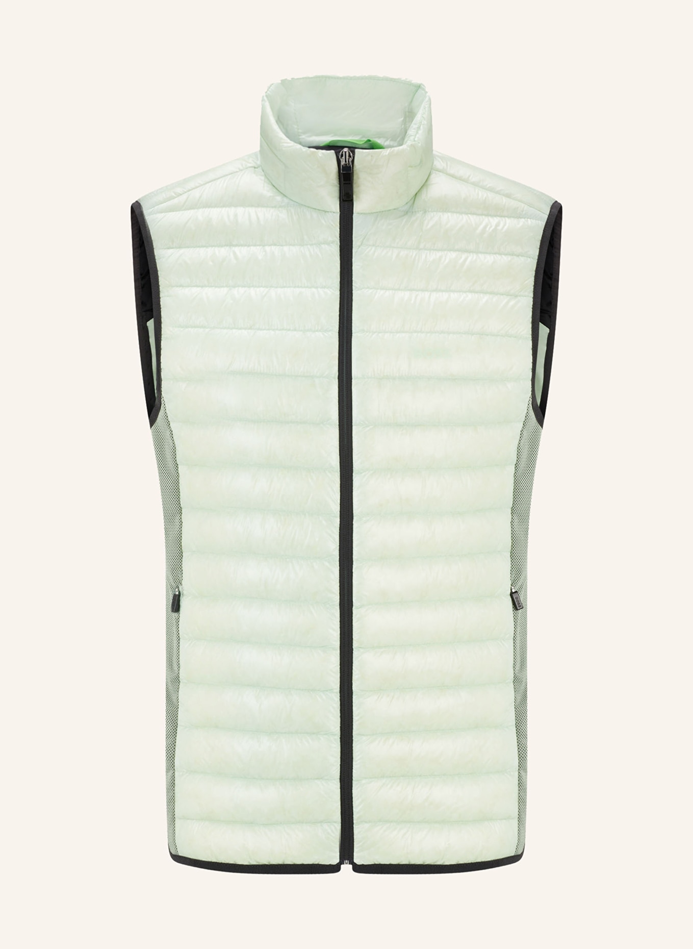 BOSS Lightweight down vest TECHNO, Color: LIGHT GREEN (Image 1)