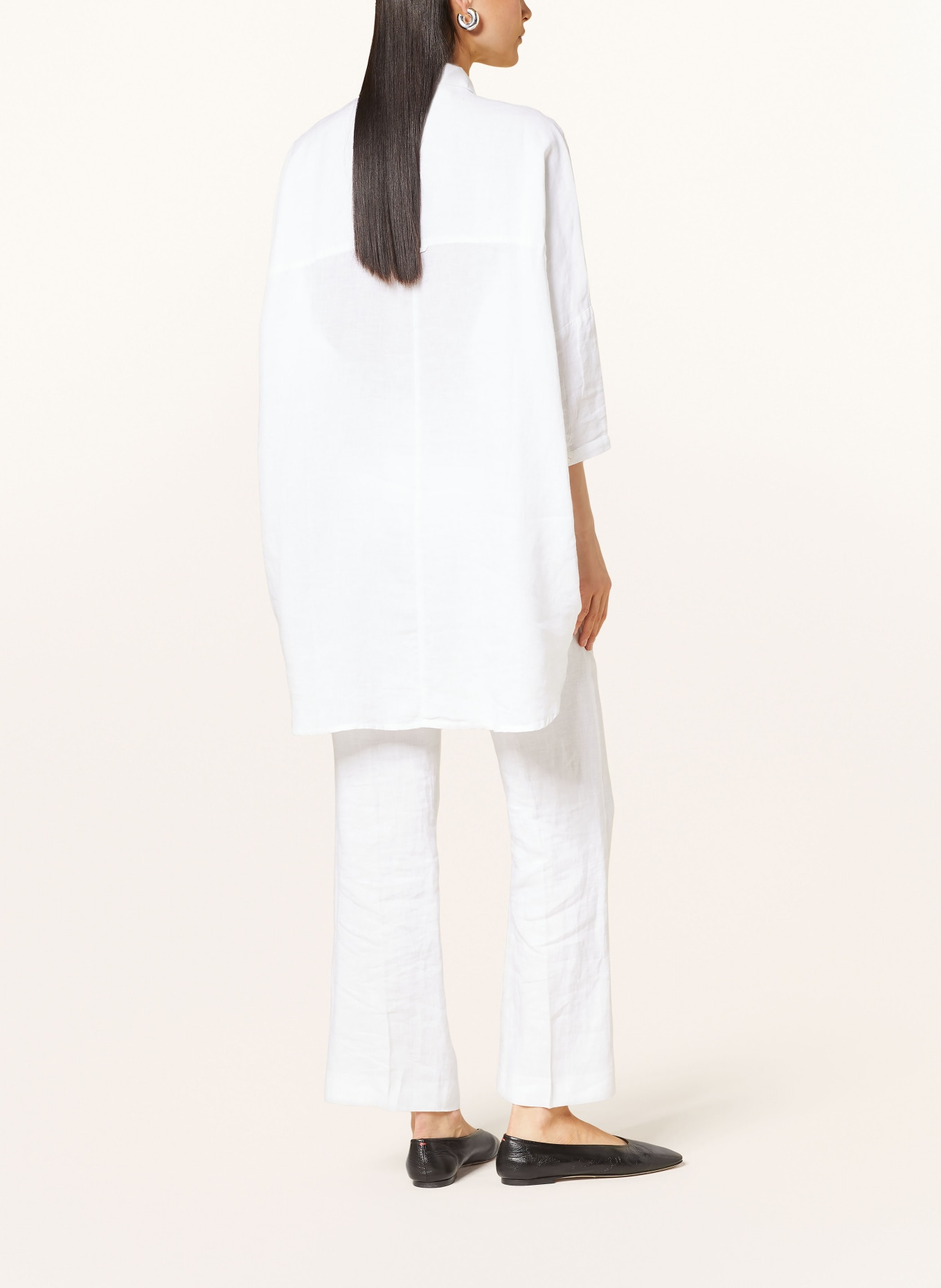 Princess GOES HOLLYWOOD Oversized shirt blouse made of linen, Color: WHITE (Image 3)