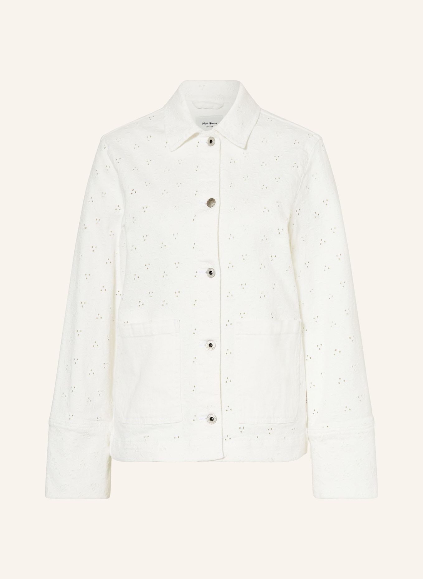 Pepe Jeans Denim jacket ANNY, Color: WHITE (Image 1)