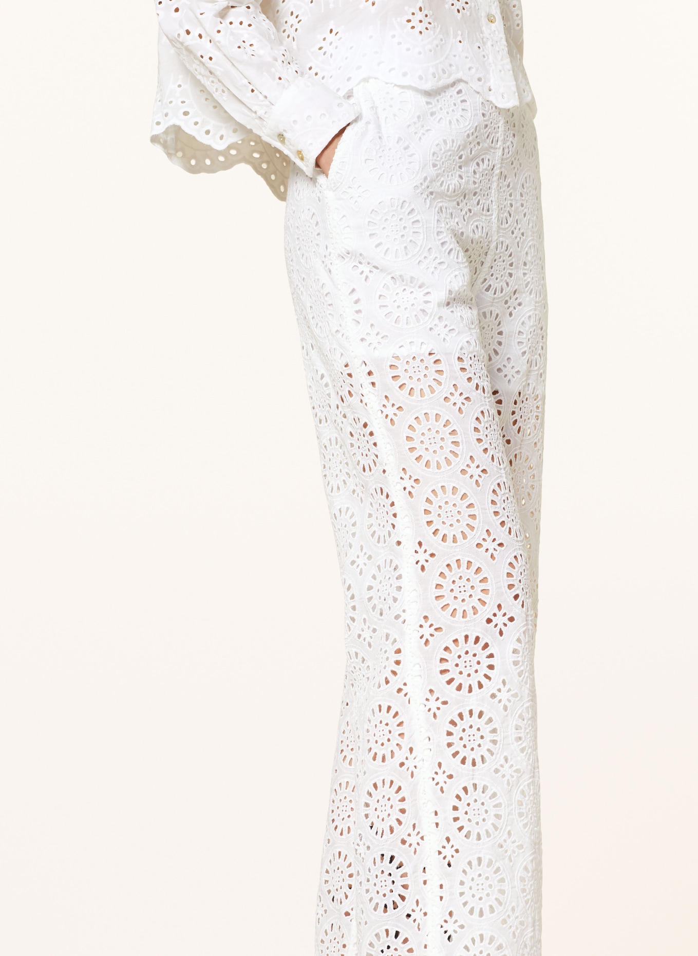 Pepe Jeans Trousers MAGGY in broderie anglaise, Color: WHITE (Image 5)