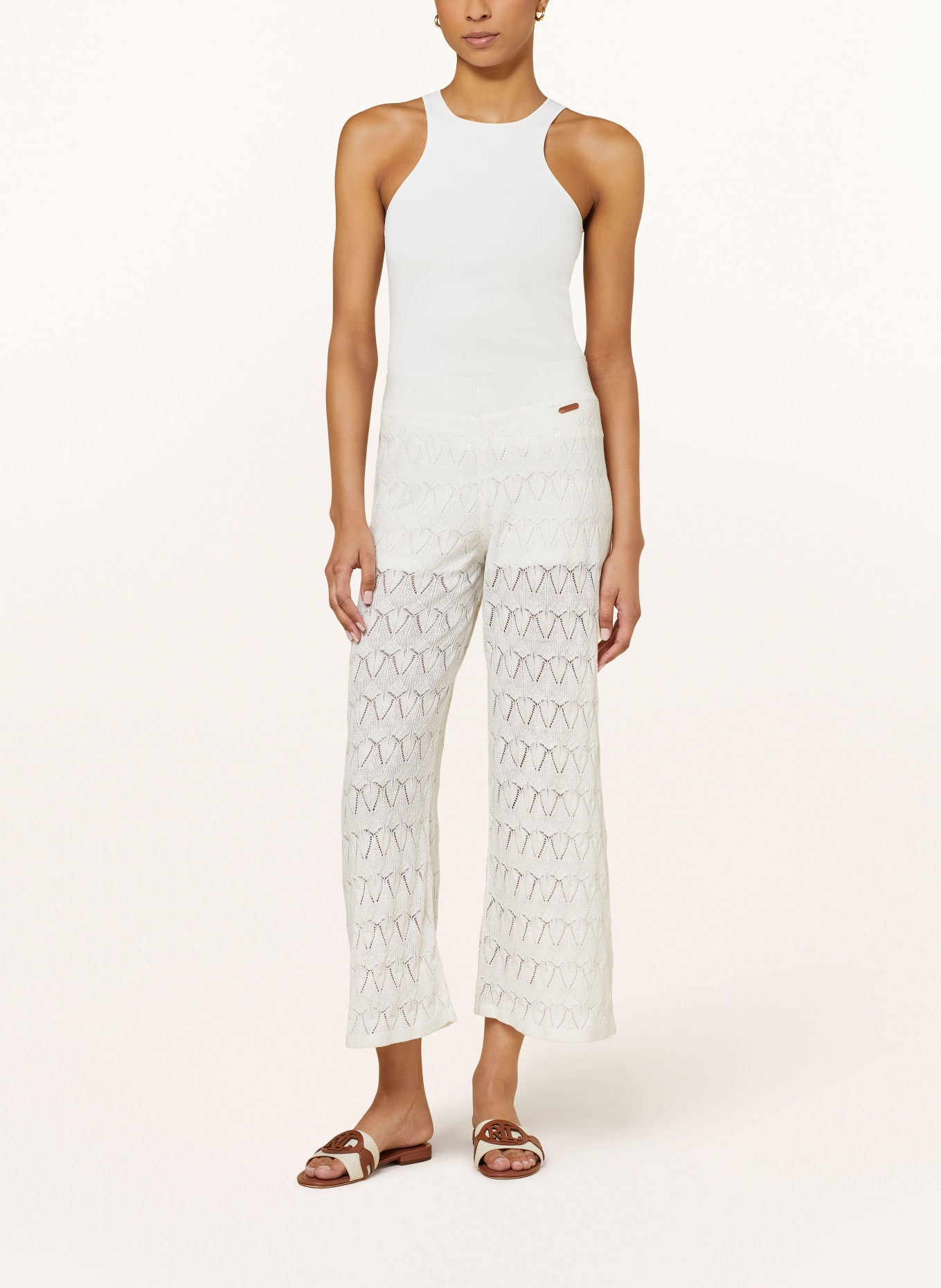 Pepe Jeans Knit trousers, Color: WHITE (Image 2)
