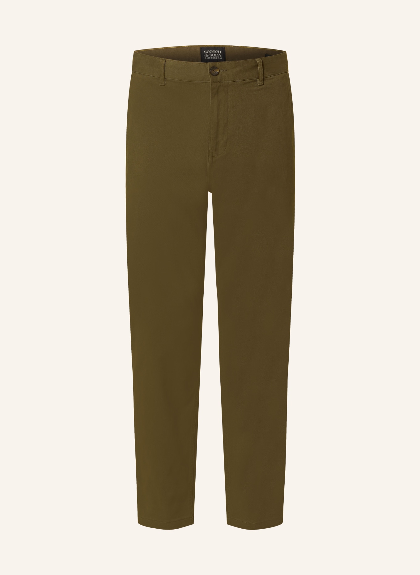 SCOTCH & SODA Chinos regular tapered fit, Color: KHAKI (Image 1)
